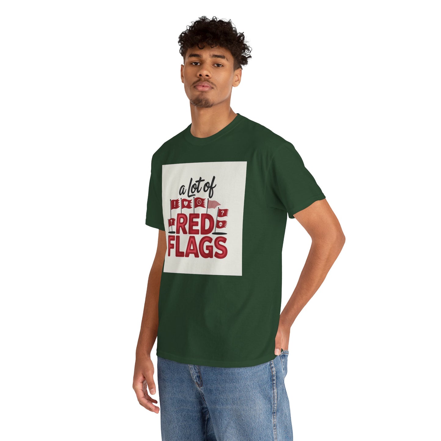 T-Shirt — “A Lot of Red Flags” Funny Relationship Humor Tee