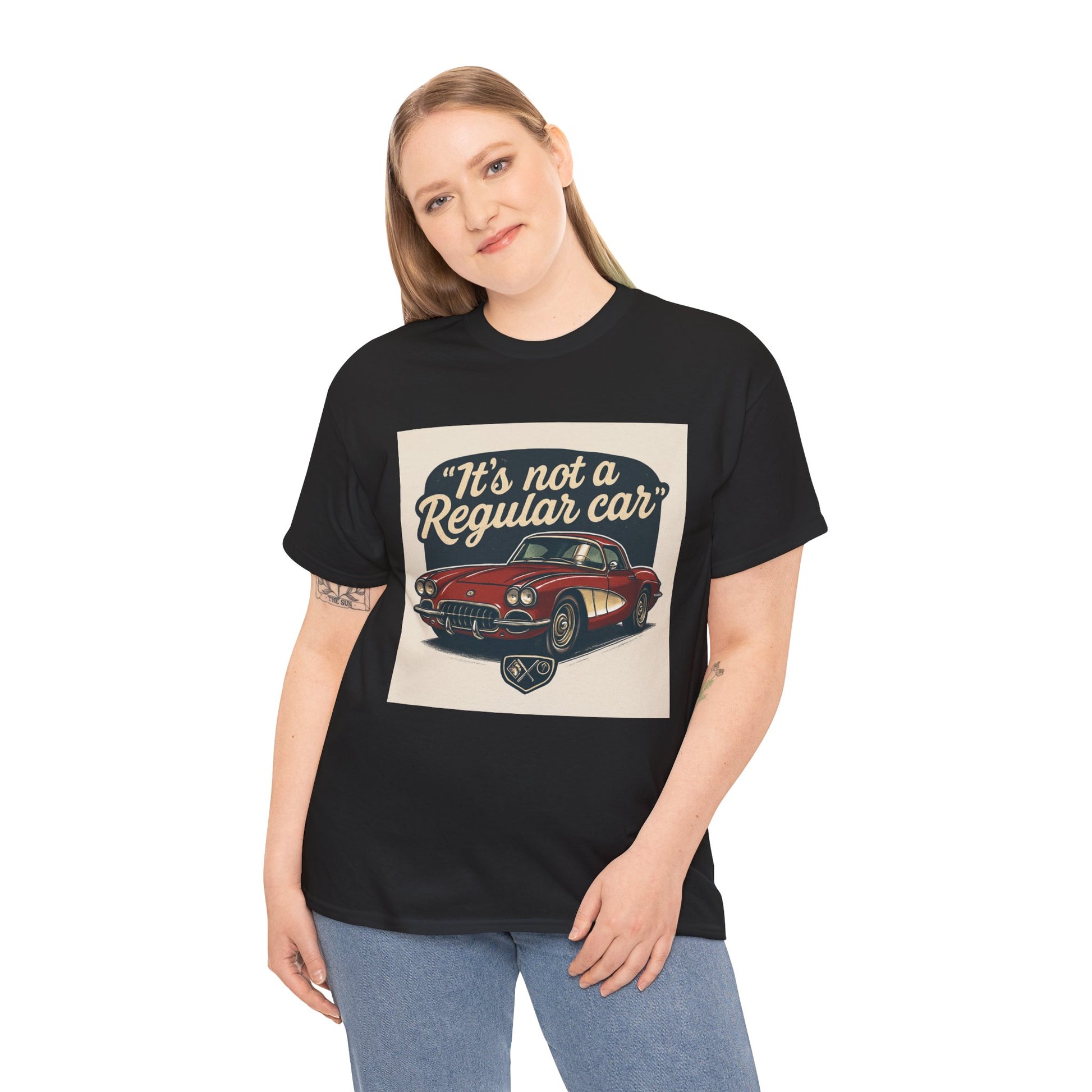 Classic Car Tee — "It's Not a Regular Car" Vintage Muscle Car Shirt Printify
