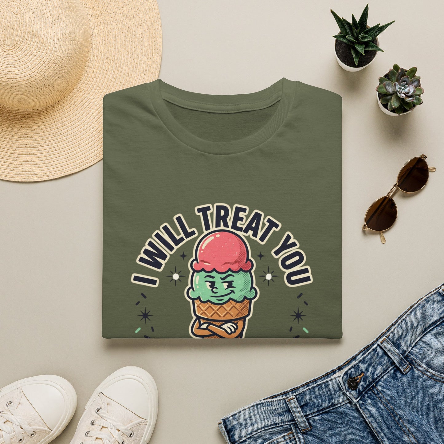 I Will Treat You Like An Ice Cream Cone T-Shirt — Cute Ice Cream Graphic Tee
