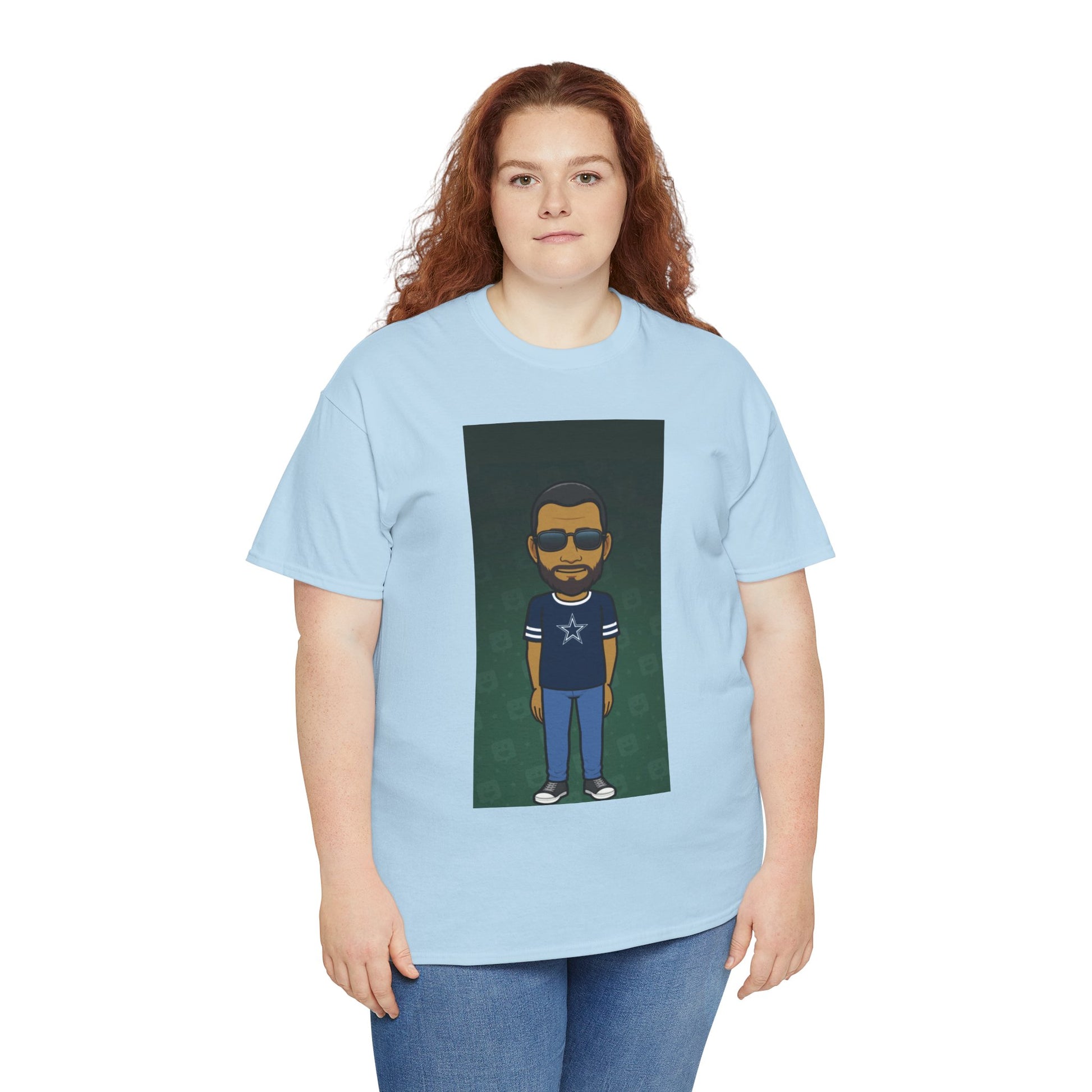 Cartoon Guy Graphic Tee — Personalized Avatar Shirt Printify