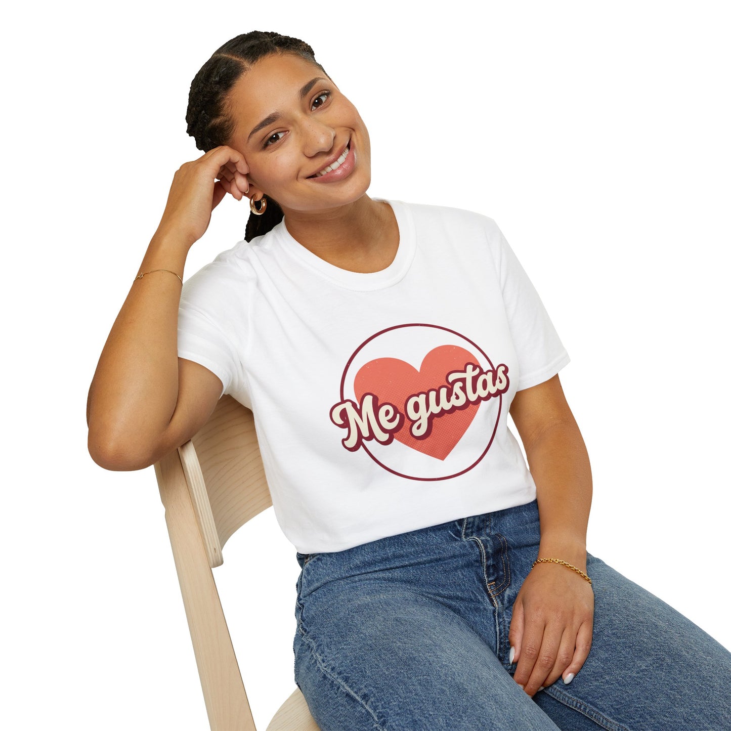 Me Gustas Heart T-Shirt — Spanish Love Graphic Tee