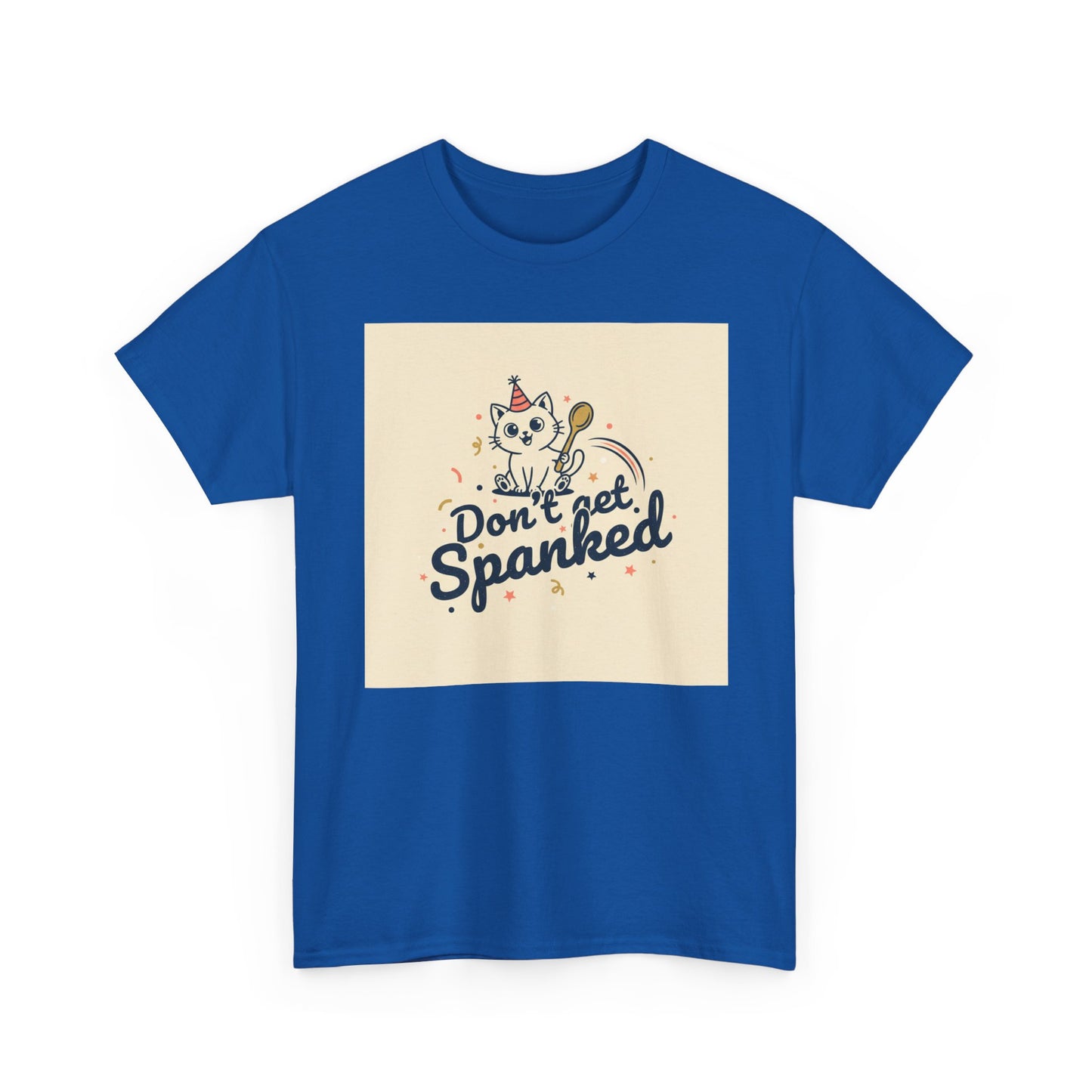 Don’t Get Spanked Cat Tee — Cute Retro Kitten Graphic T-Shirt Printify