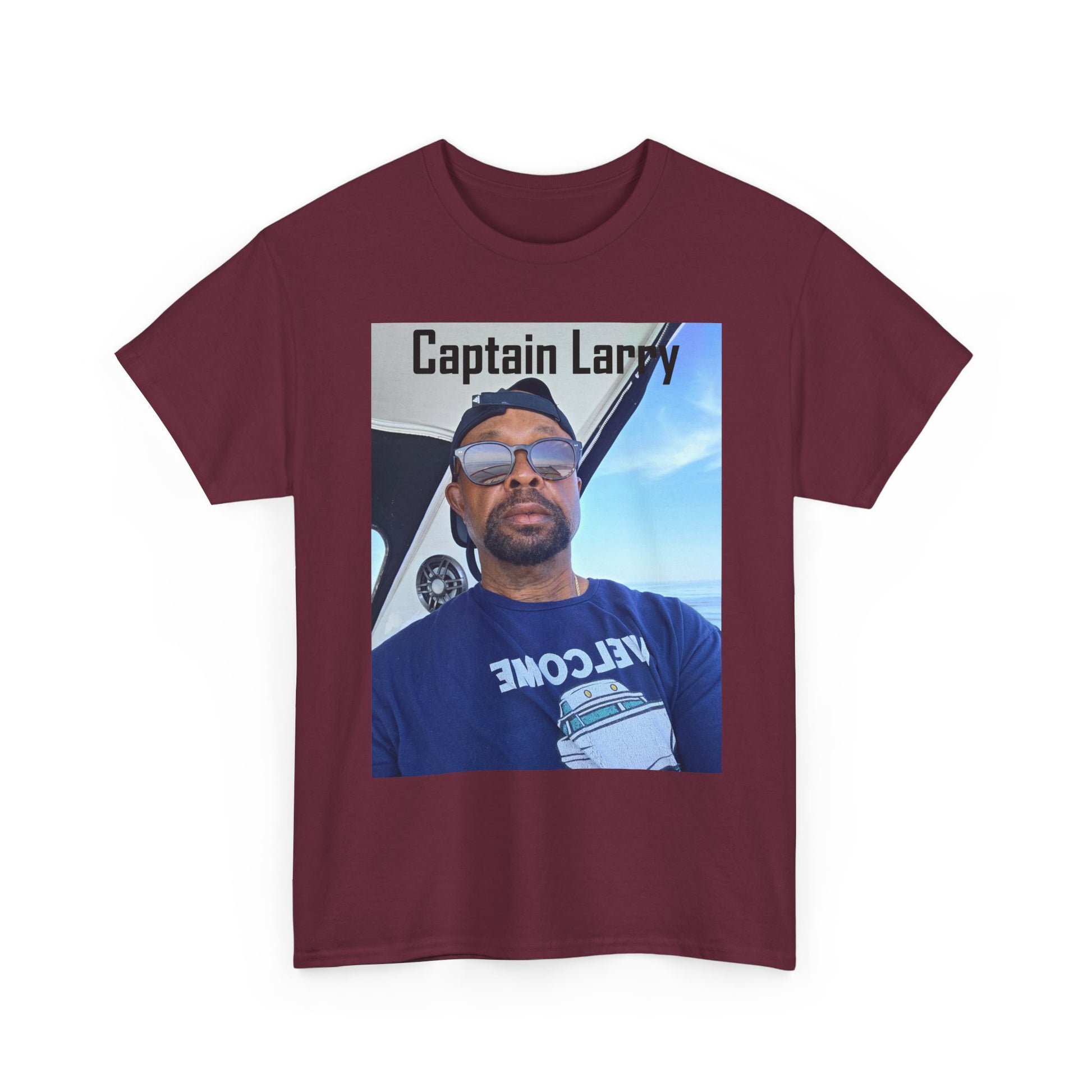 Custom Photo Print T-Shirt — Personalized Selfie Tee ("Welcome" Coffee Graphic) Printify