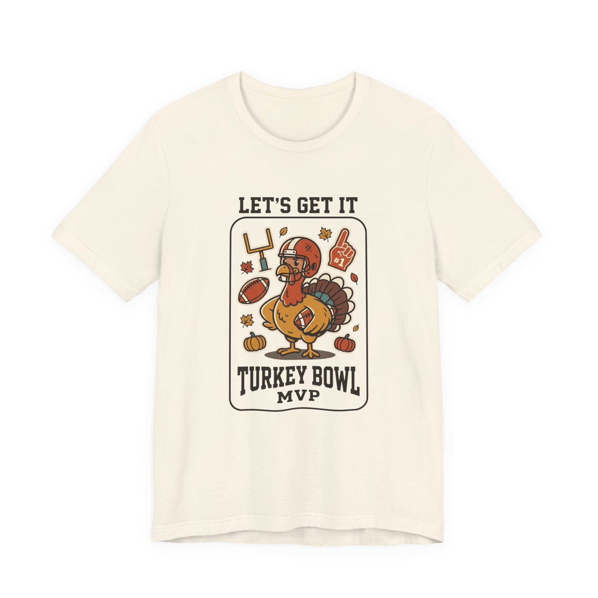 Turkey Bowl MVP T-Shirt | Thanksgiving football, pumpkin pie harvest