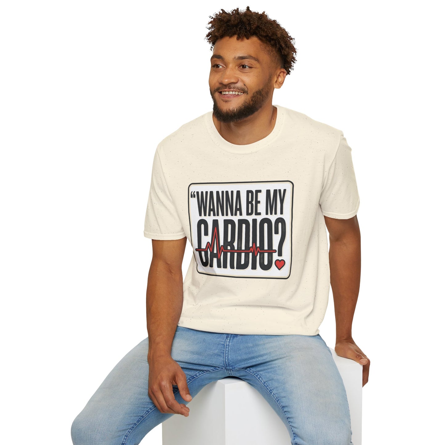 Wanna Be My Cardio? T-Shirt — Funny Fitness Graphic Tee for Gym Lovers