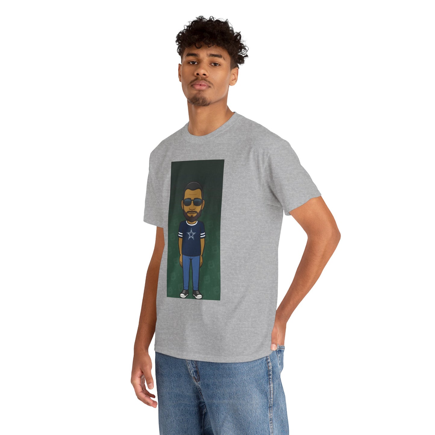 Cartoon Guy Graphic Tee — Personalized Avatar Shirt Printify