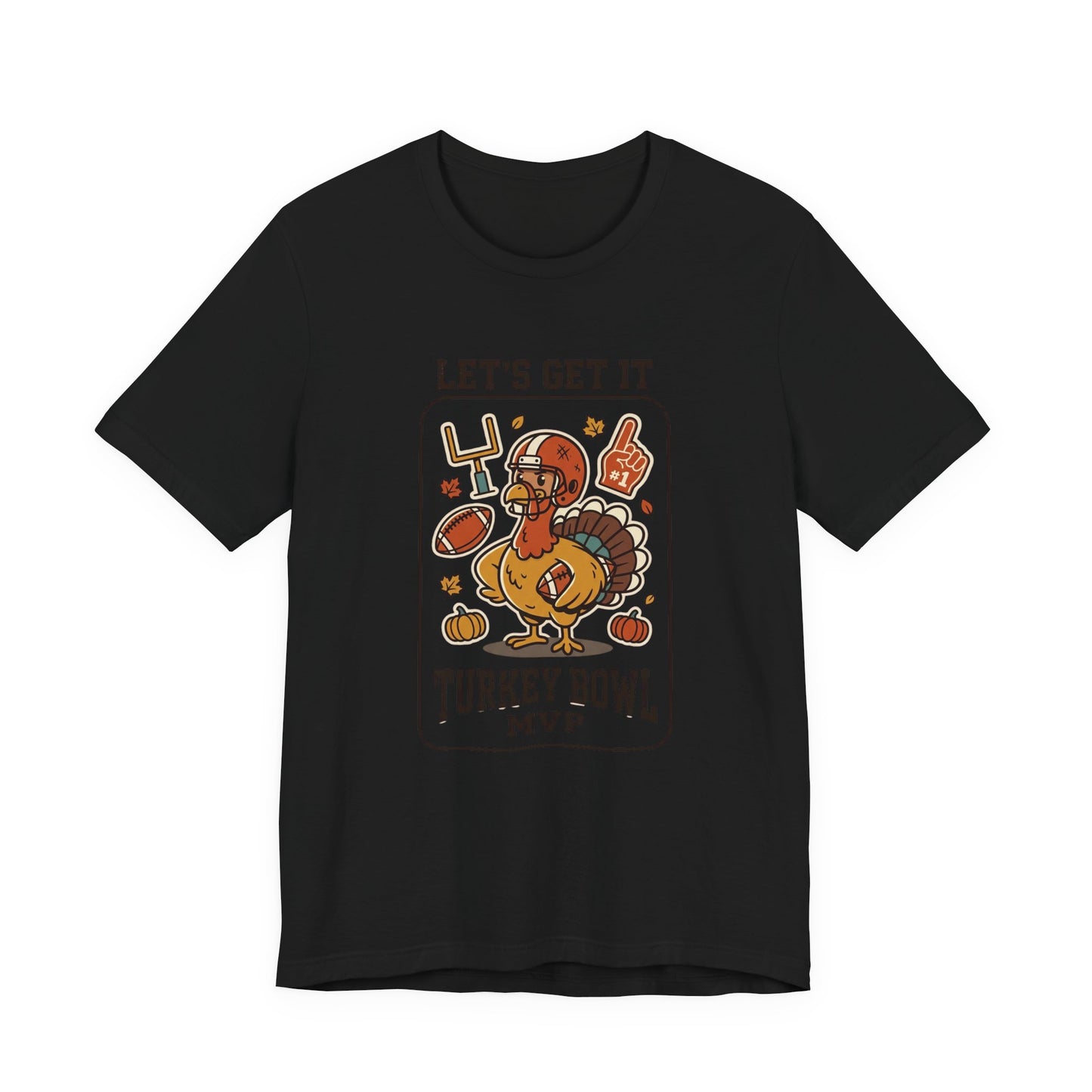 Turkey Bowl MVP T-Shirt | Thanksgiving football, pumpkin pie harvest