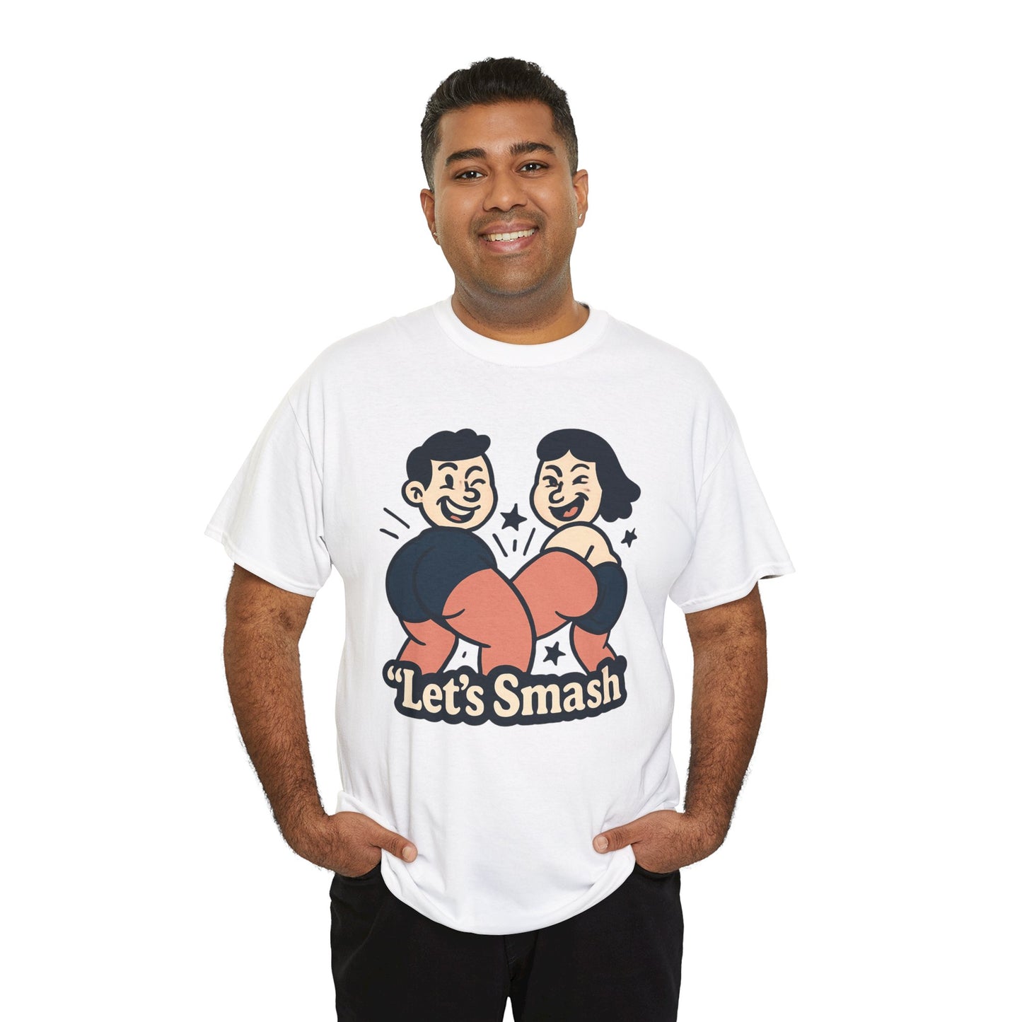 Let's Smash Tee — Retro Couples Valentine's T-Shirt