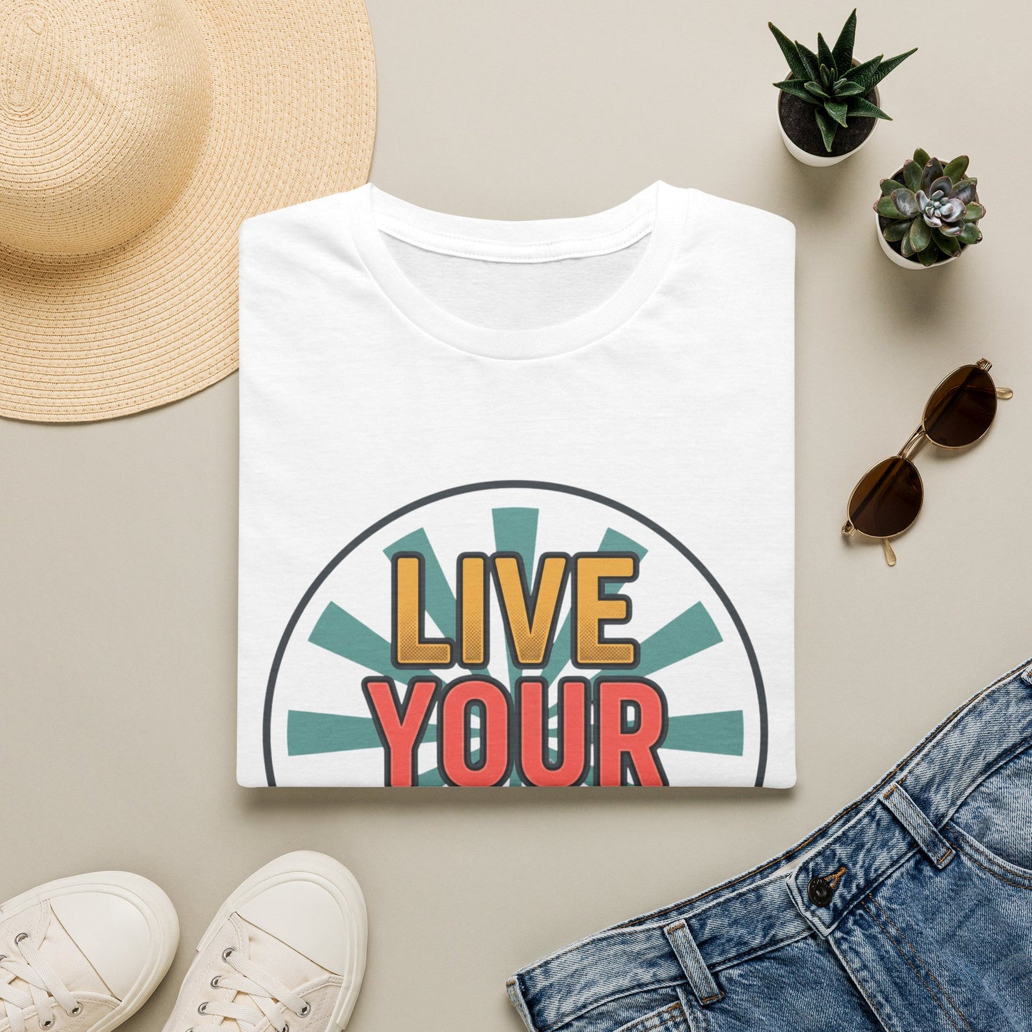 Live Your Truth T-Shirt — Retro Inspirational Graphic Tee