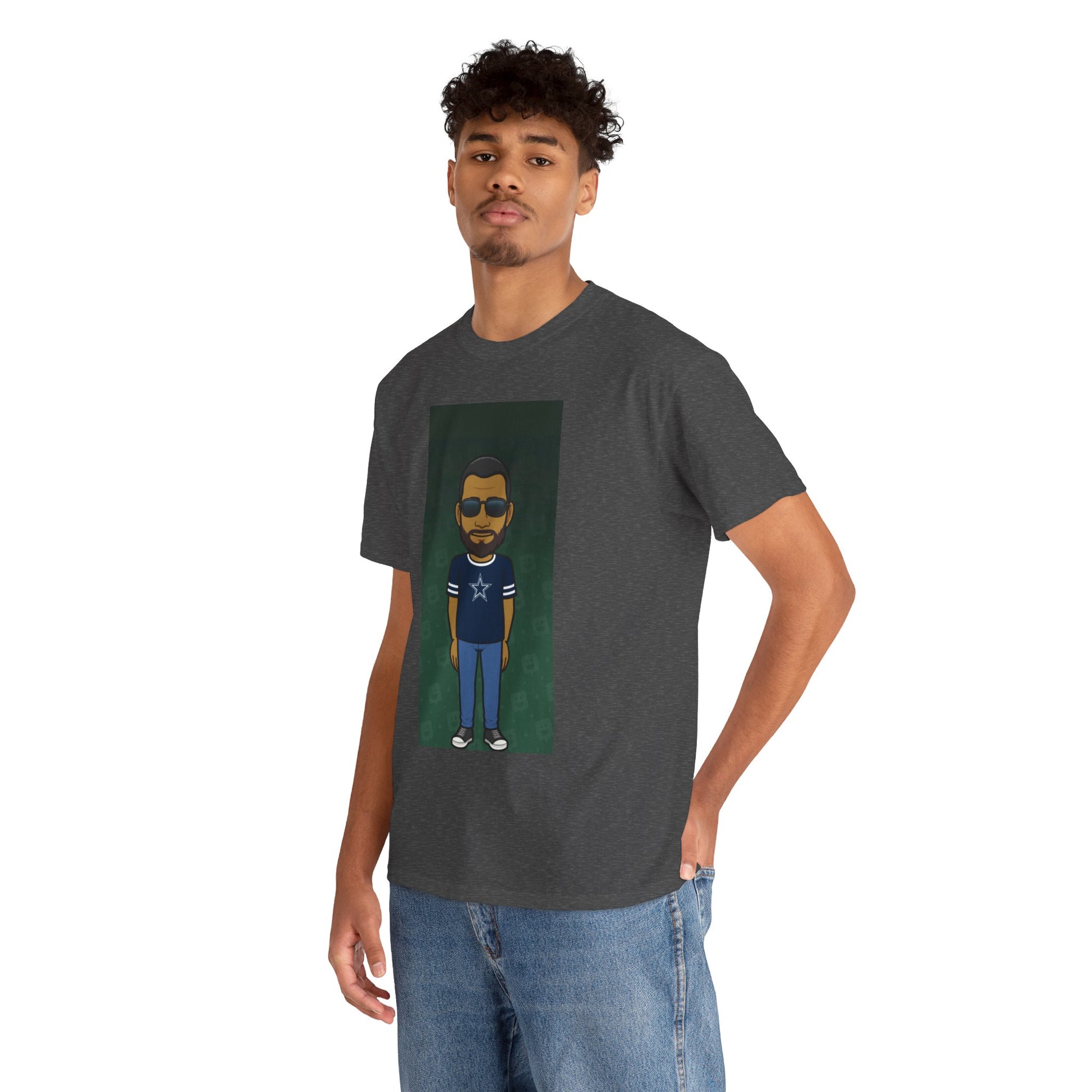 Cartoon Guy Graphic Tee — Personalized Avatar Shirt Printify