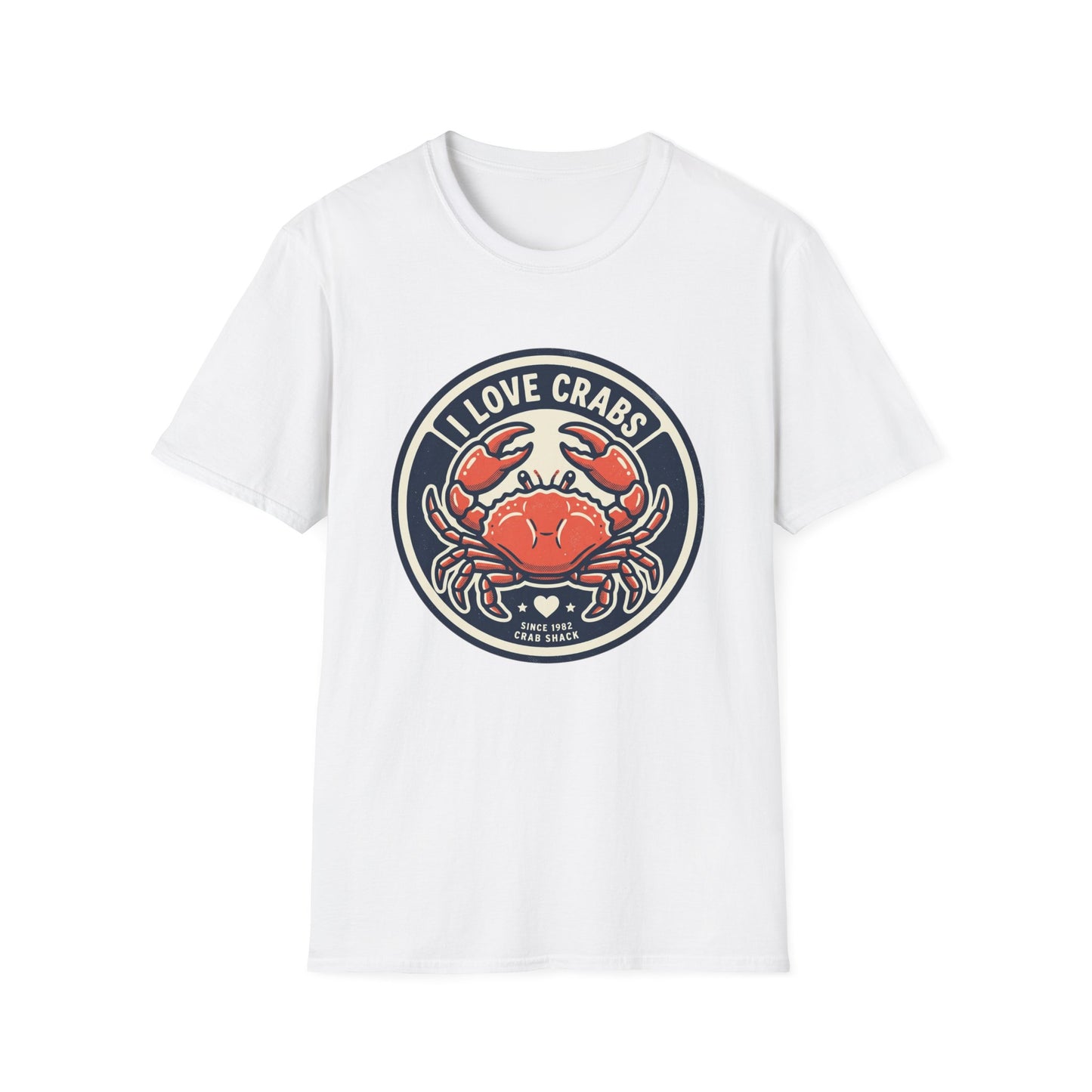 Crab Lover T-Shirt — I Love Crabs Vintage Seafood Graphic Tee