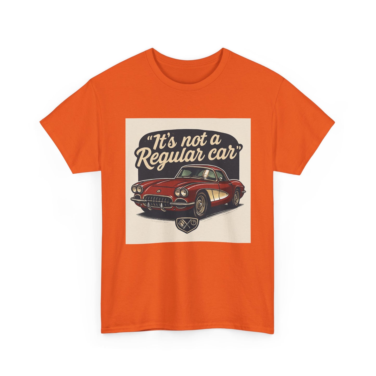 Classic Car Tee — "It's Not a Regular Car" Vintage Muscle Car Shirt Printify