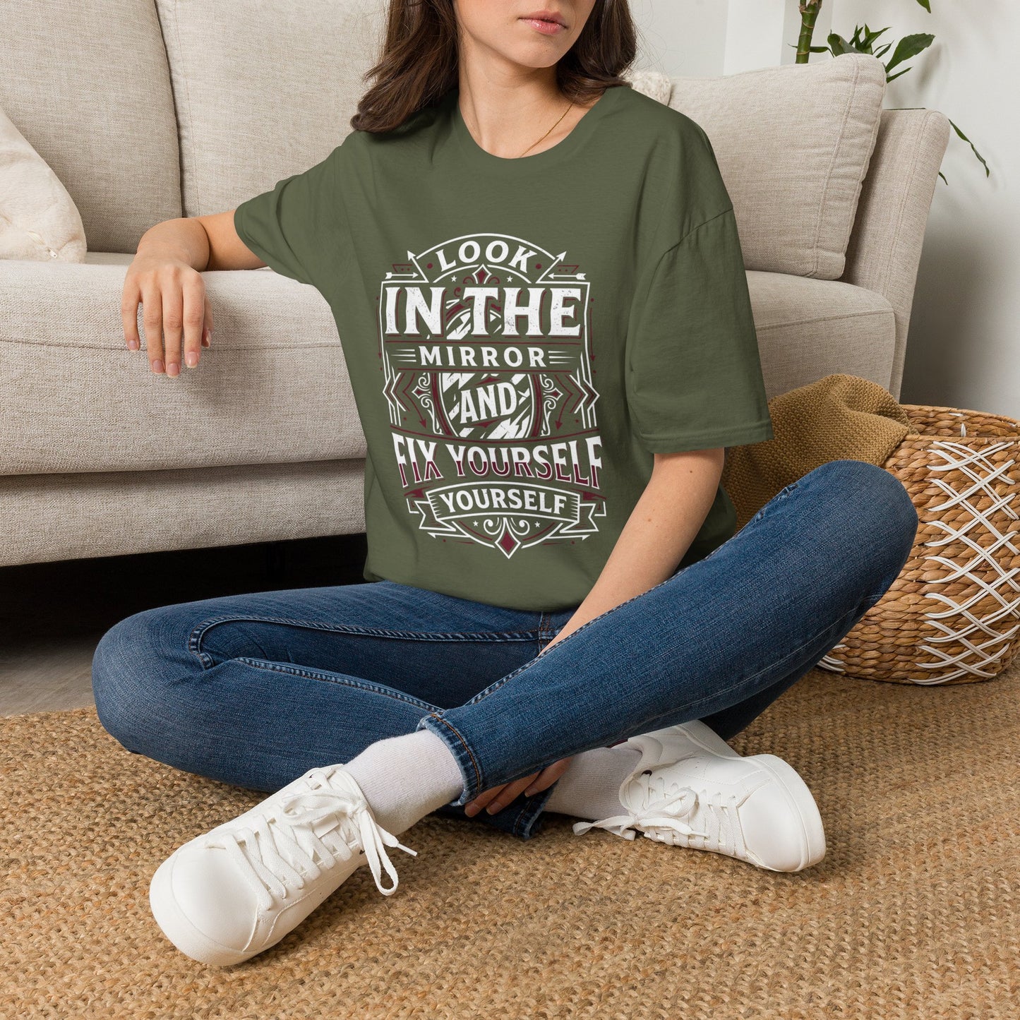Look in the Mirror Fix Yourself T-Shirt