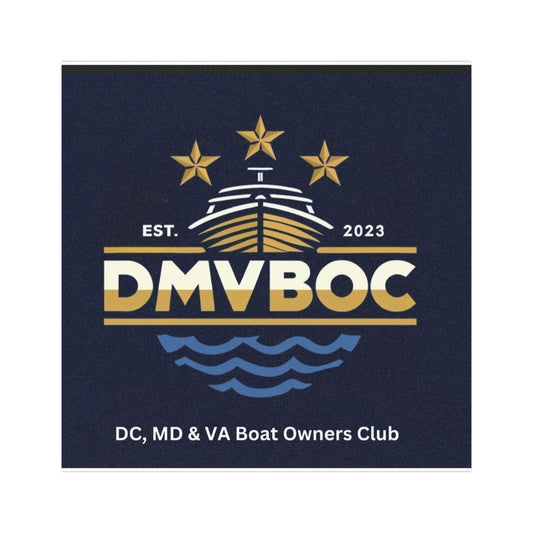 DMVBOC Boat Club Car Magnet — DC, MD & VA Boat Owners Club Sticker (Est. 2023)