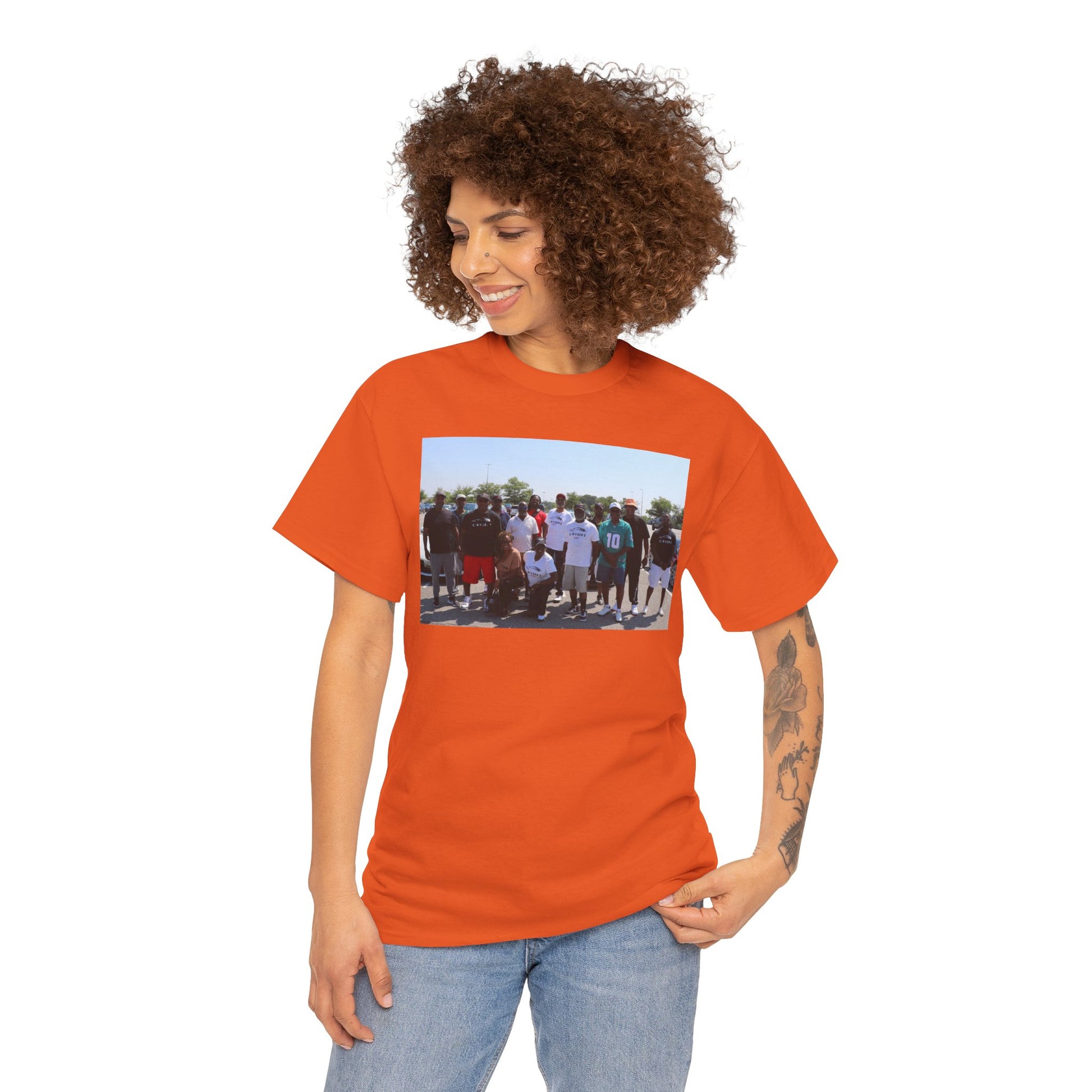 C-RYDERZ Group Photo Custom Tee — Personalized Reunion & Team Picture Shirt Printify