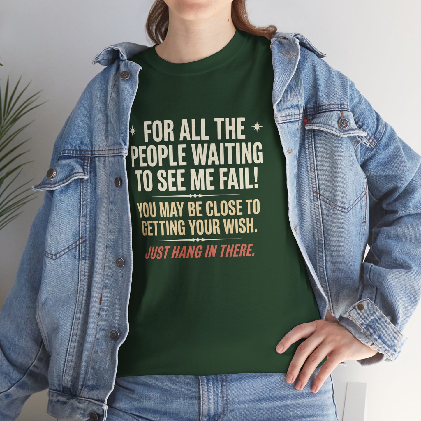 “For All The People Waiting To See Me Fail” Inspirational Shirt-Motivational Graphic Tee —