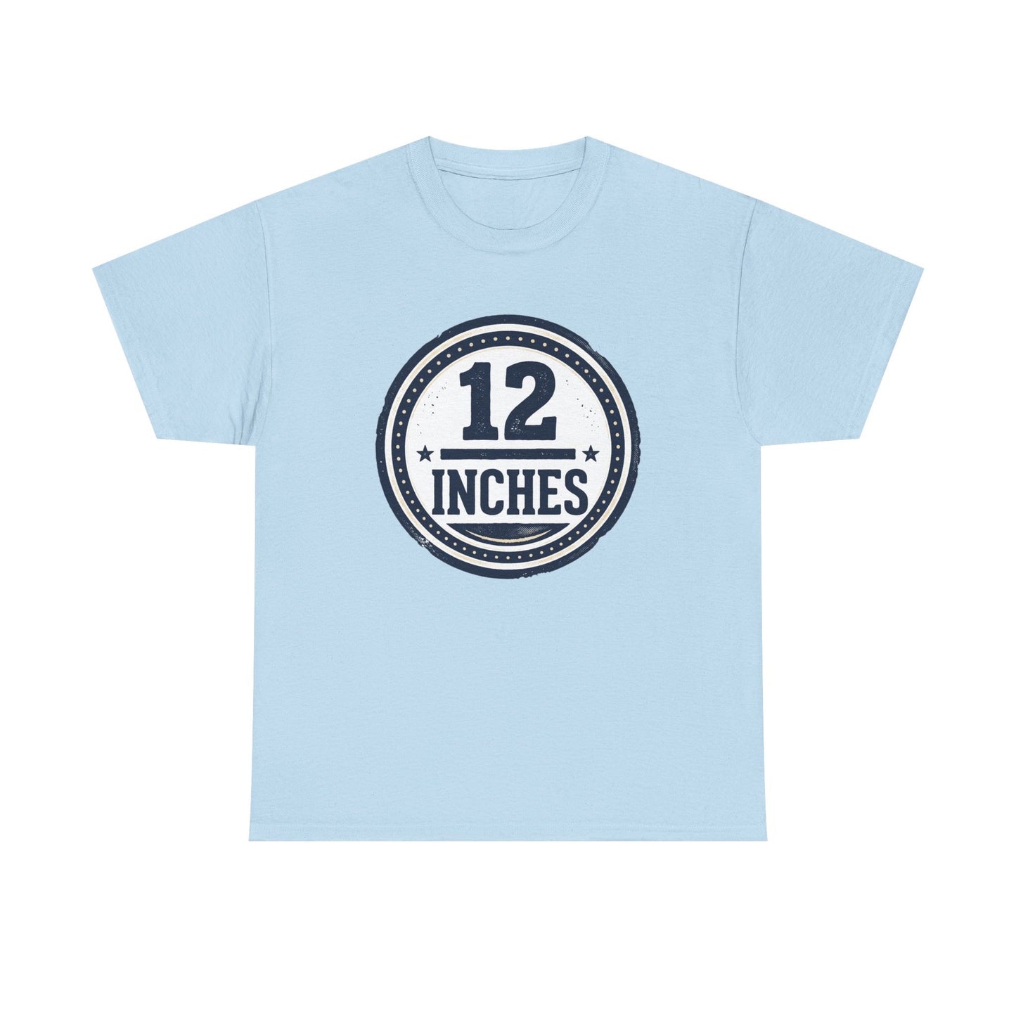 12 Inches Badge T-Shirt — Vintage Stamp Graphic Tee
