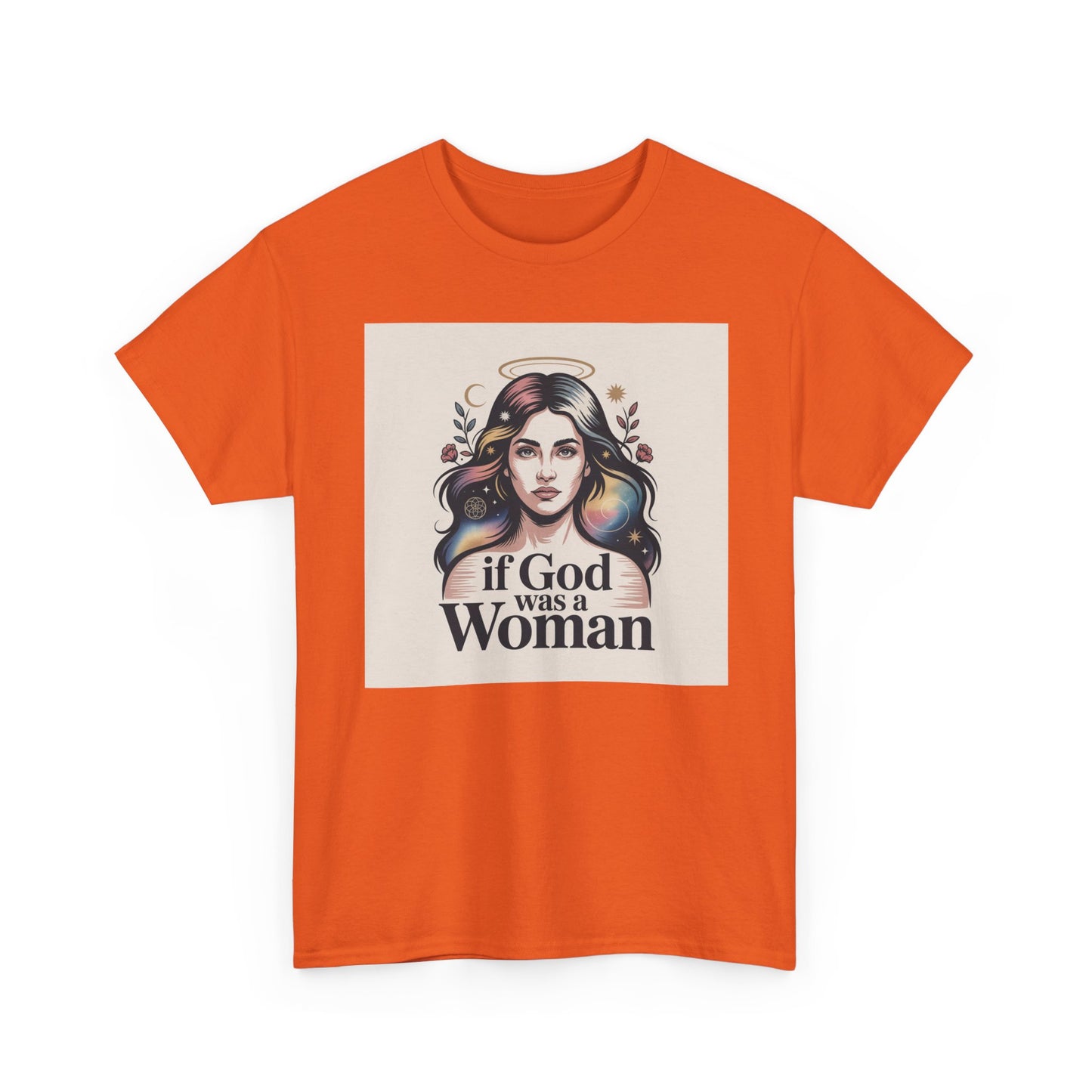 If God Was a Woman T-Shirt — Feminist Retro Portrait Tee