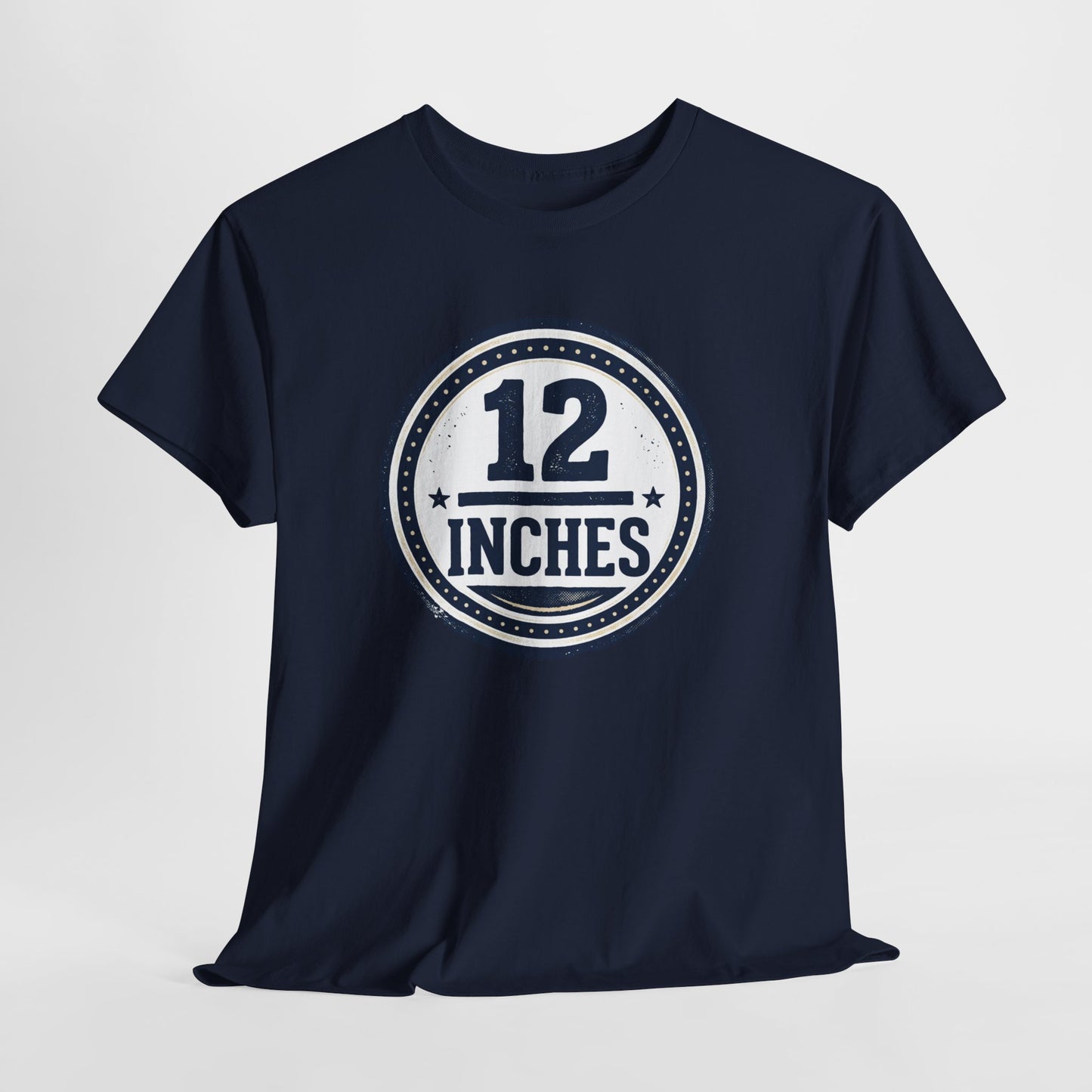 12 Inches Badge T-Shirt — Vintage Stamp Graphic Tee