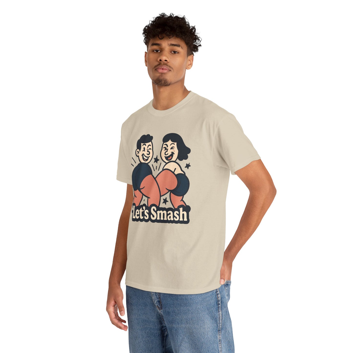 Let's Smash Tee — Retro Couples Valentine's T-Shirt