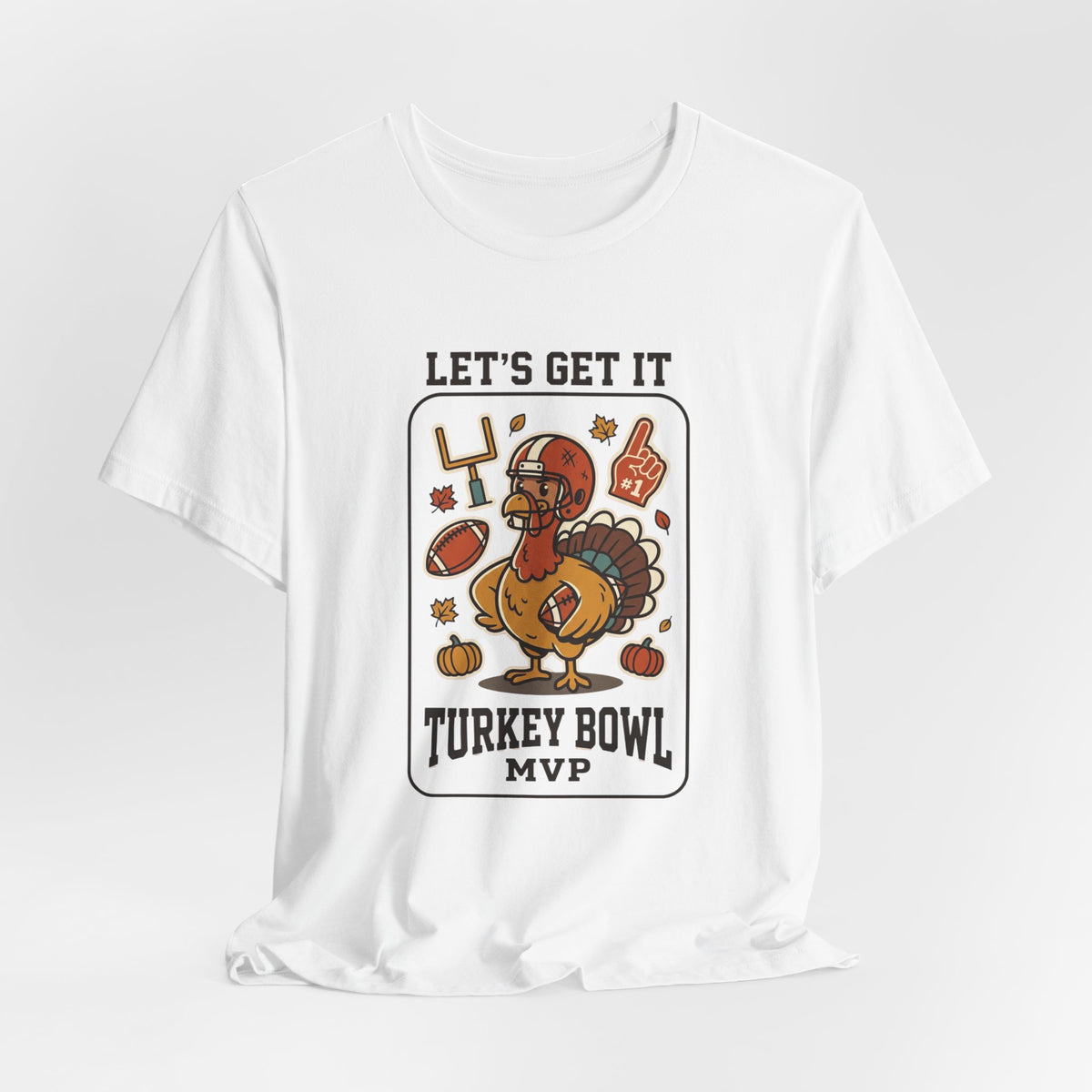 Turkey Bowl MVP T-Shirt | Thanksgiving football, pumpkin pie harvest