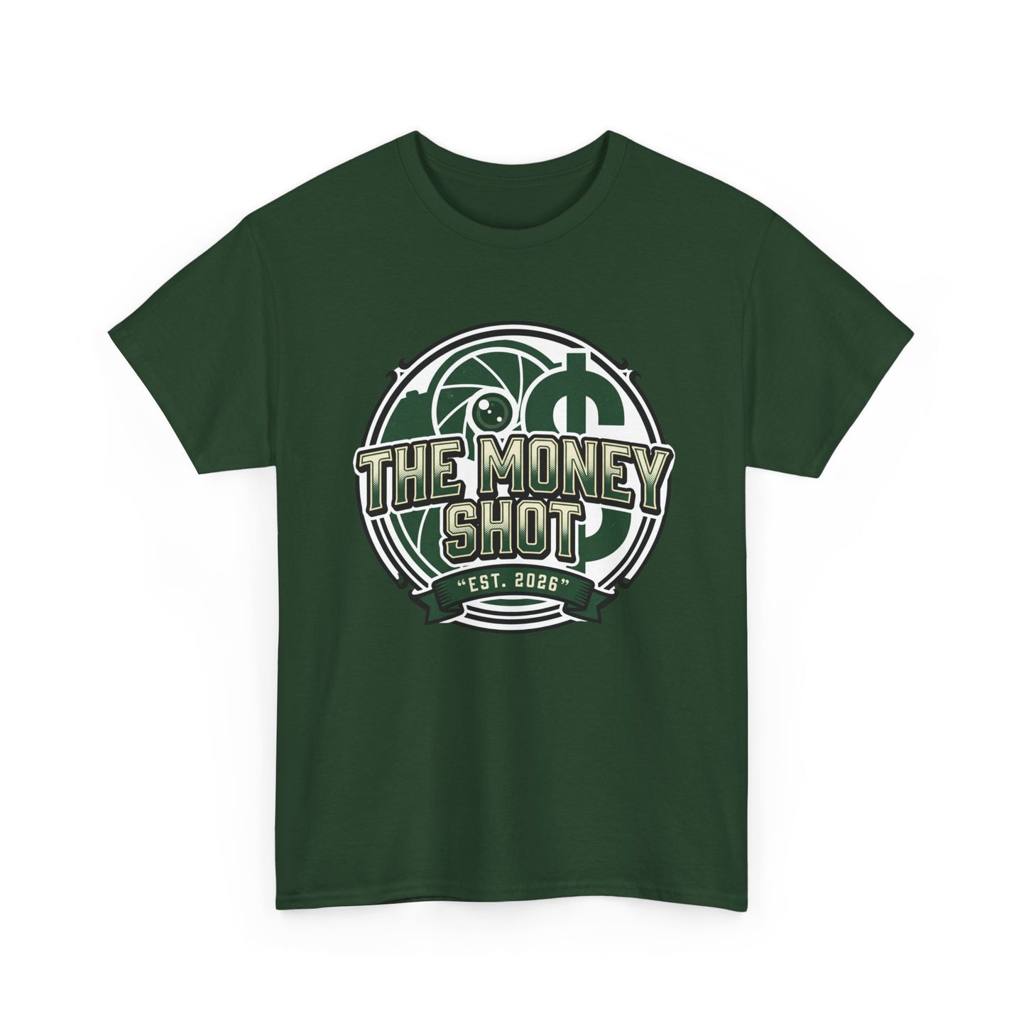 The Money Shot Graphic Tee — Retro Dollar Logo T-Shirt