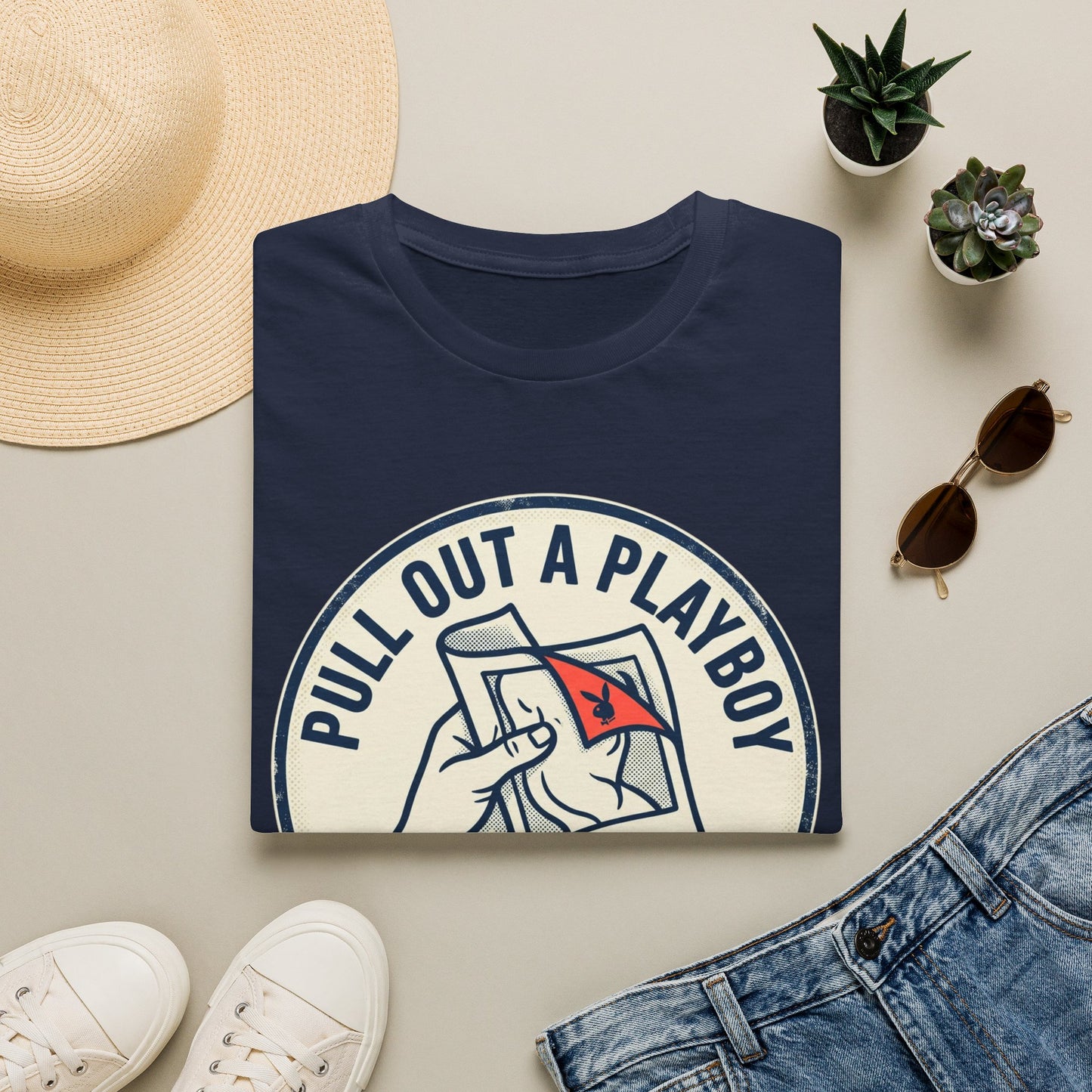 T-Shirt — “Pull Out a Playboy (And I Might Read It)” Retro Graphic Tee