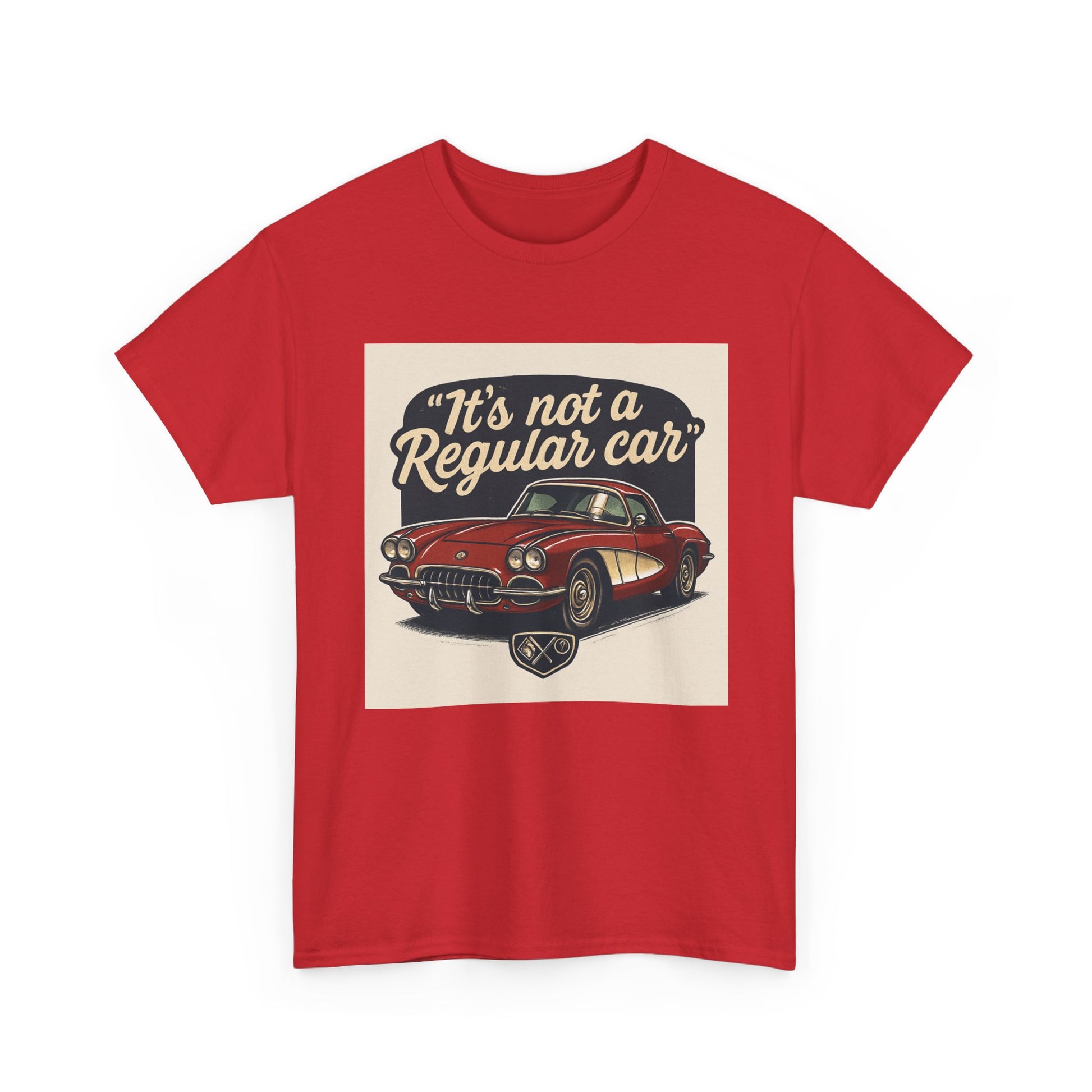 Classic Car Tee — "It's Not a Regular Car" Vintage Muscle Car Shirt Printify
