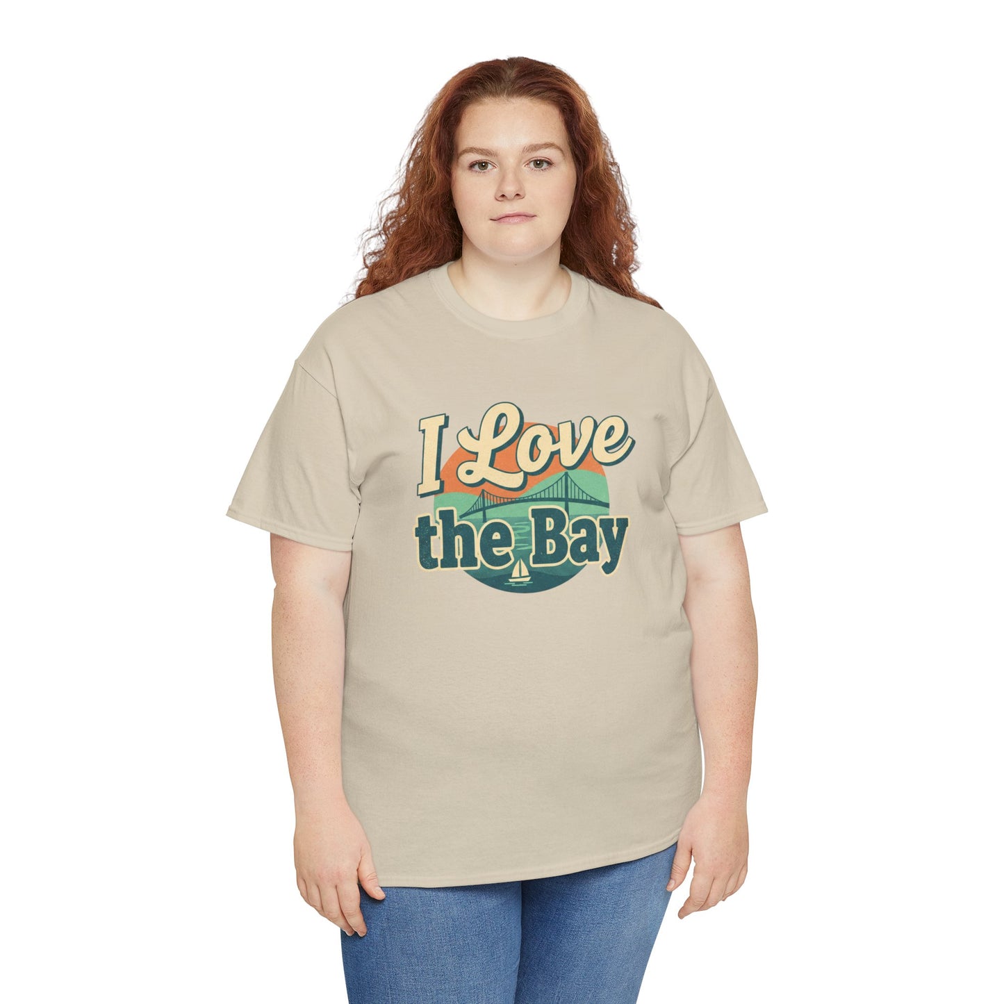 I Love the Bay T-Shirt — Retro Coastal Tee for Bay Lovers