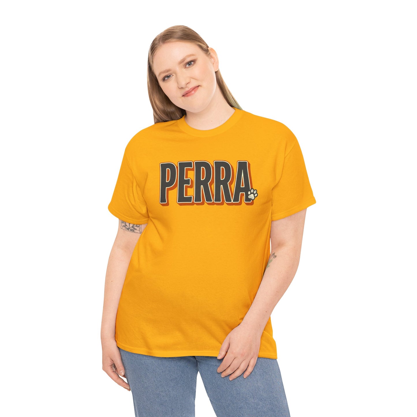 Perra Graphic Tee – Bold Retro Lettering T-Shirt