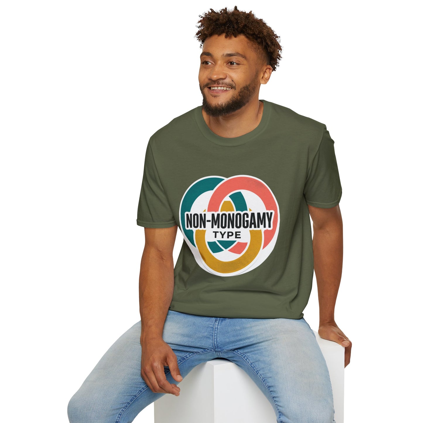 Non-Monogamy Type T-Shirt — Retro Polyamory Pride Tee Printify