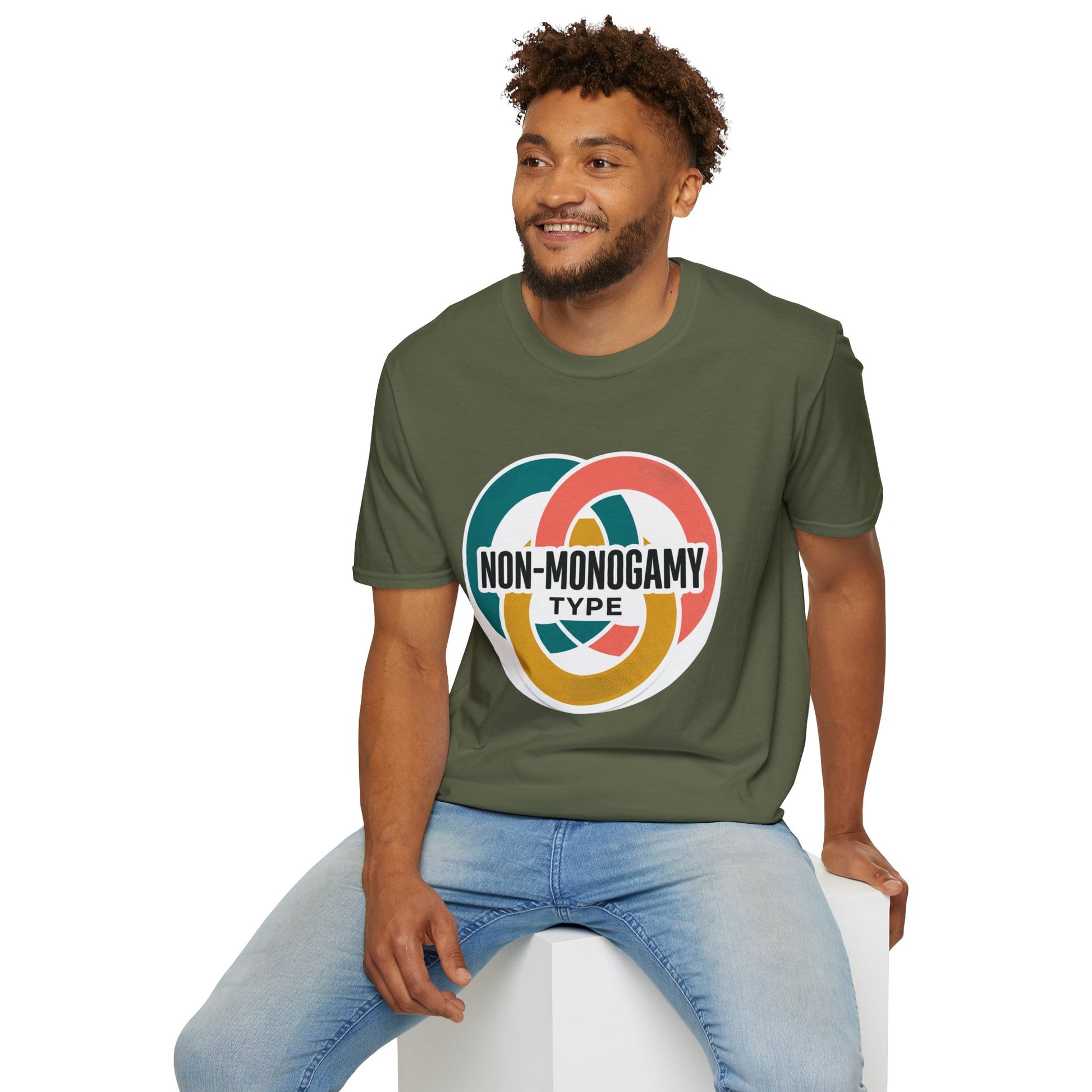 Non-Monogamy Type T-Shirt — Retro Polyamory Pride Tee Printify