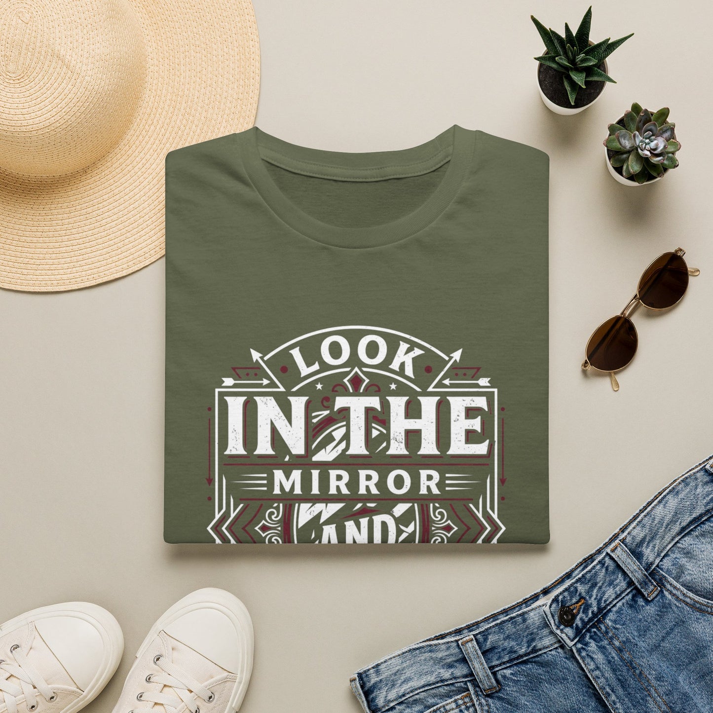 Look in the Mirror Fix Yourself T-Shirt