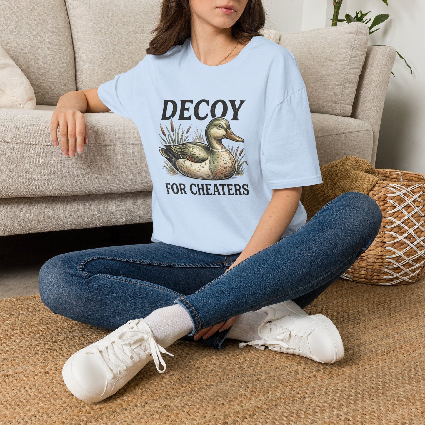Decoy Duck T-Shirt — "Decoy for Cheaters" Vintage Waterfowl Tee