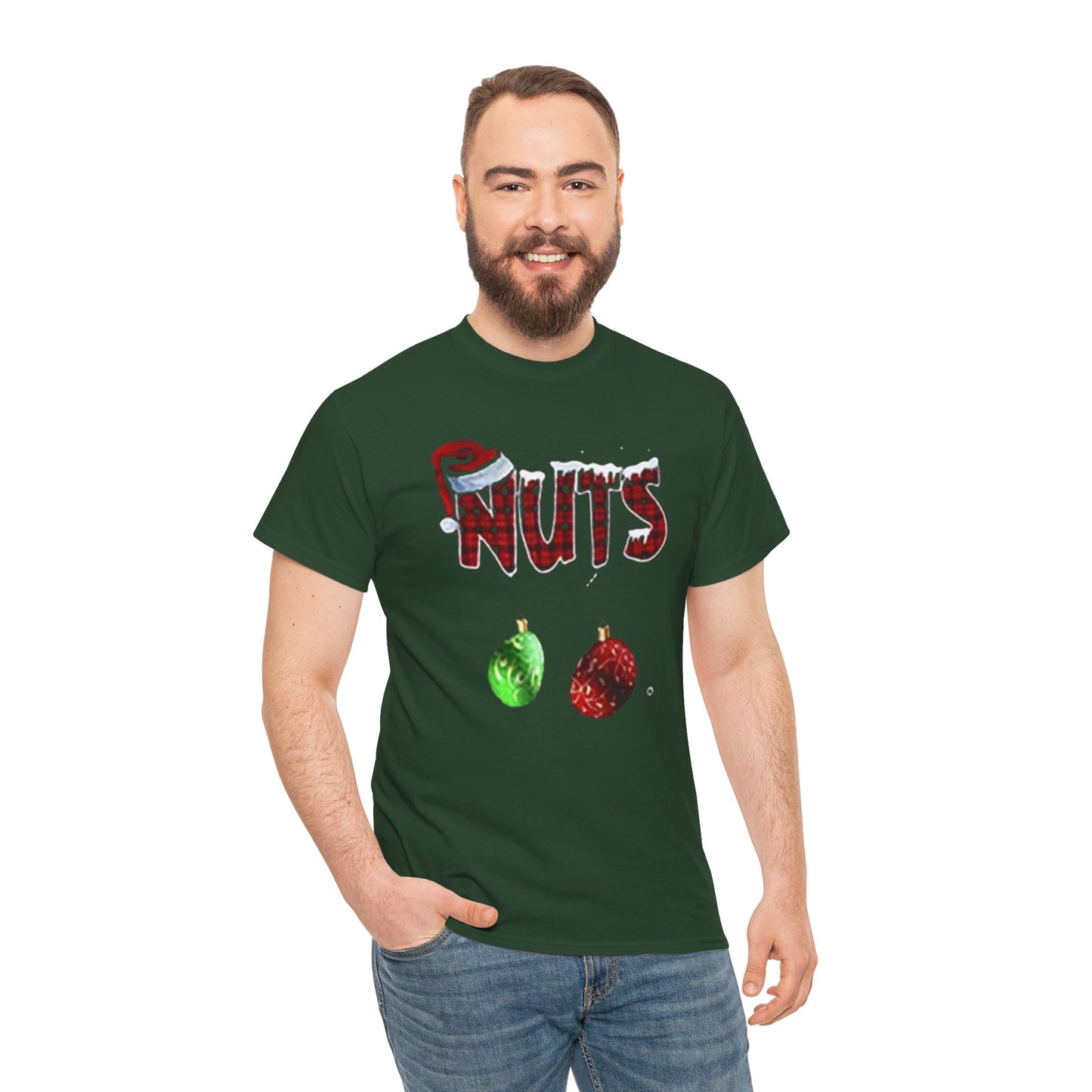 Holiday 'Nuts' Tee — Funny Christmas Ornament Graphic T-Shirt Printify