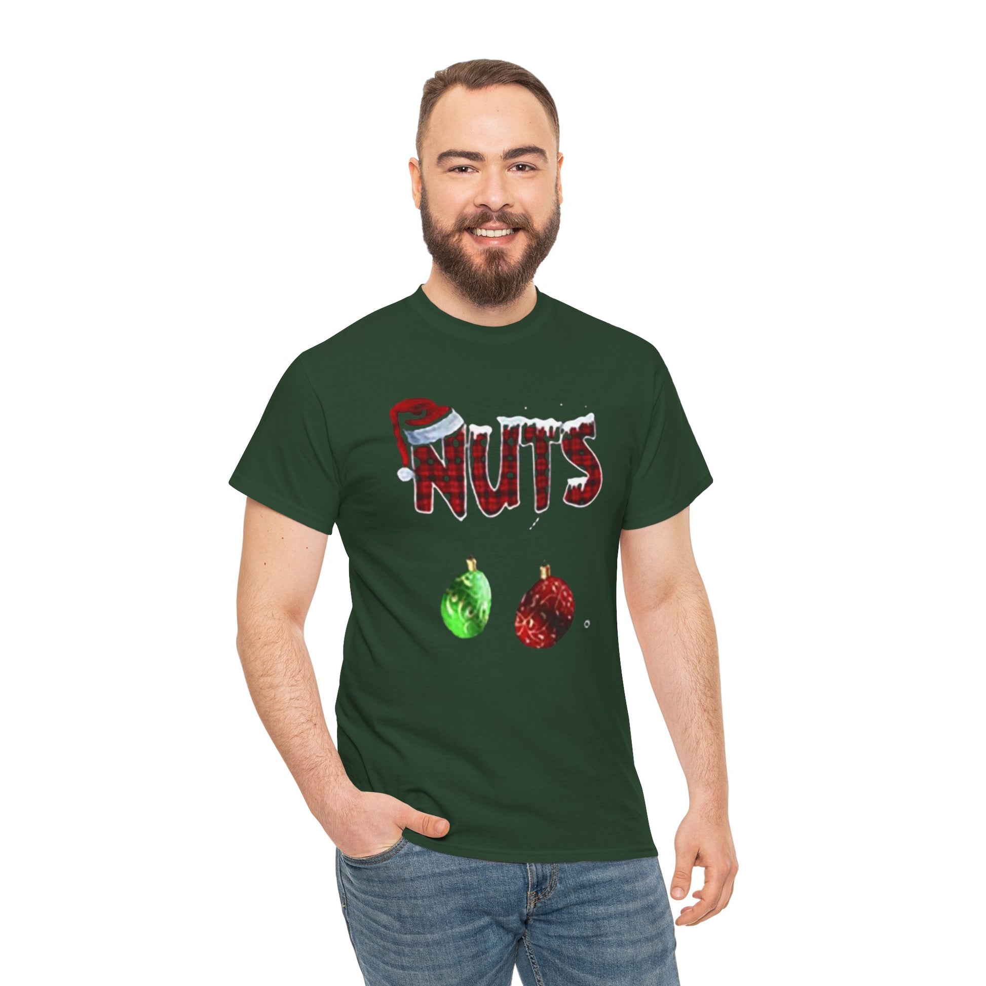 Holiday 'Nuts' Tee — Funny Christmas Ornament Graphic T-Shirt Printify