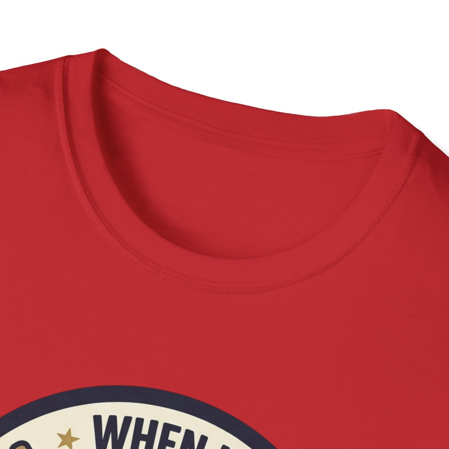 Golf Humor T-Shirt — "When I Hit Hard It May Go In The Wrong Hole" Vintage Golf Joke Tee