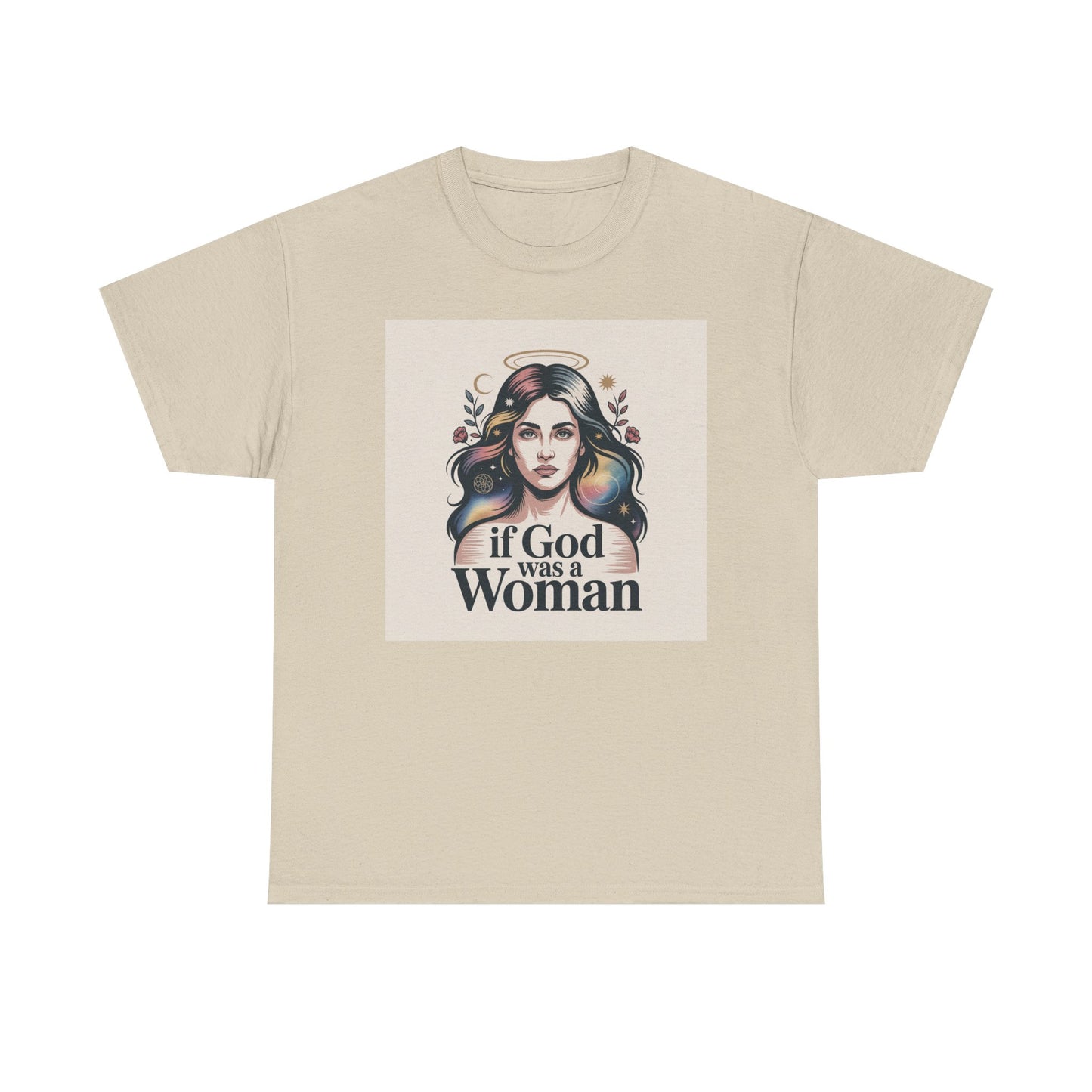 If God Was a Woman T-Shirt — Feminist Retro Portrait Tee