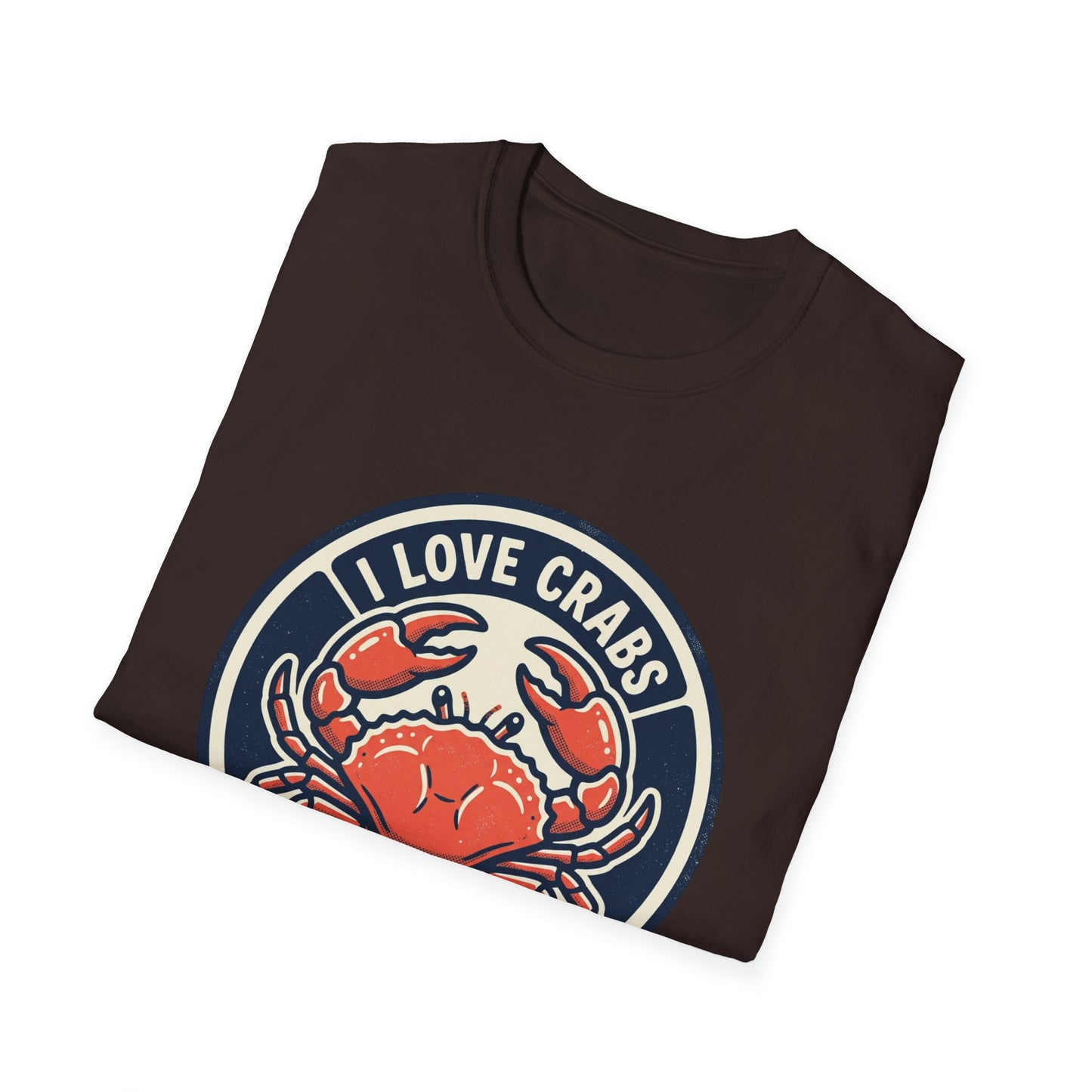 Crab Lover T-Shirt — I Love Crabs Vintage Seafood Graphic Tee