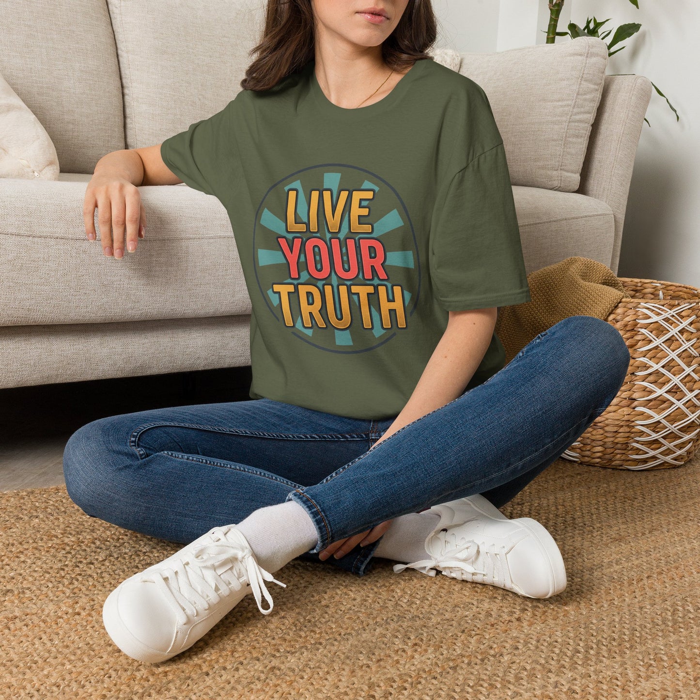 Live Your Truth T-Shirt — Retro Inspirational Graphic Tee