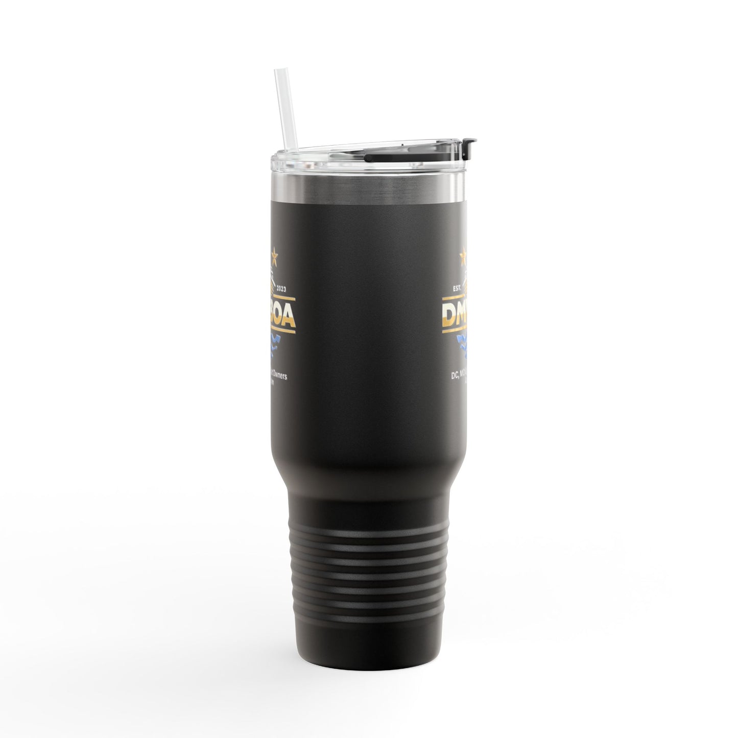 DMVBOA Insulated 40oz Travel Mug – Boat Owners Association Logo Tumbler