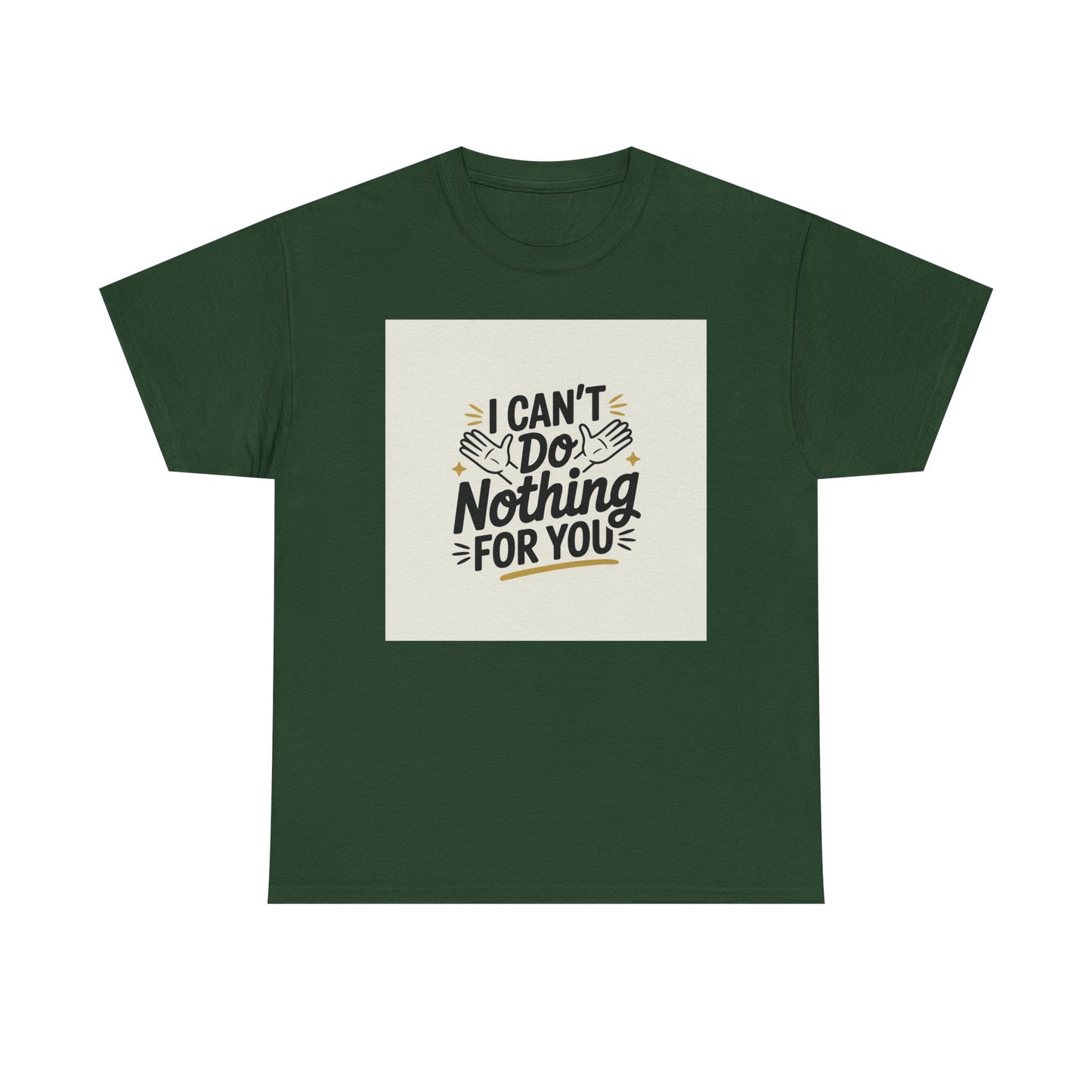 I Can't Do Nothing For You Tee — Funny Sarcastic Graphic Shirt