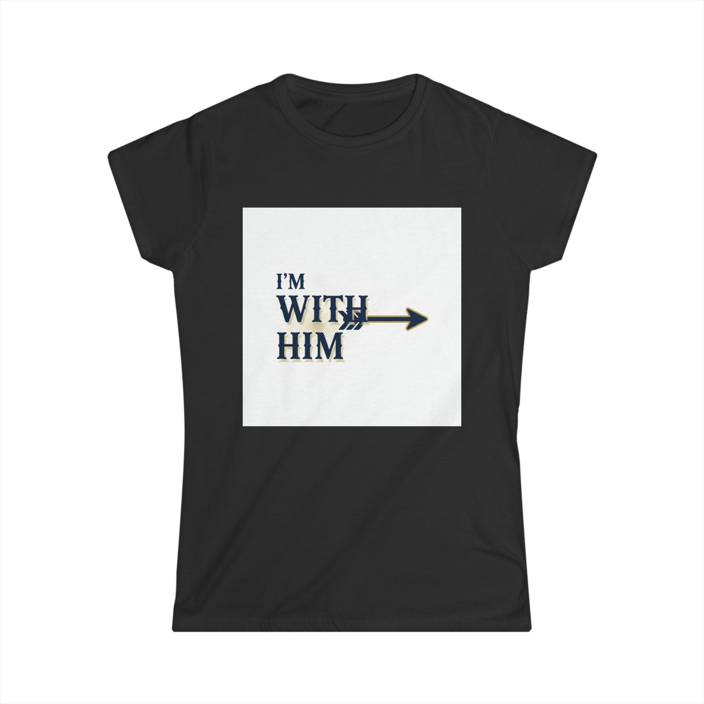 I'm With Him Arrow Tee — Women's Couple T-Shirt