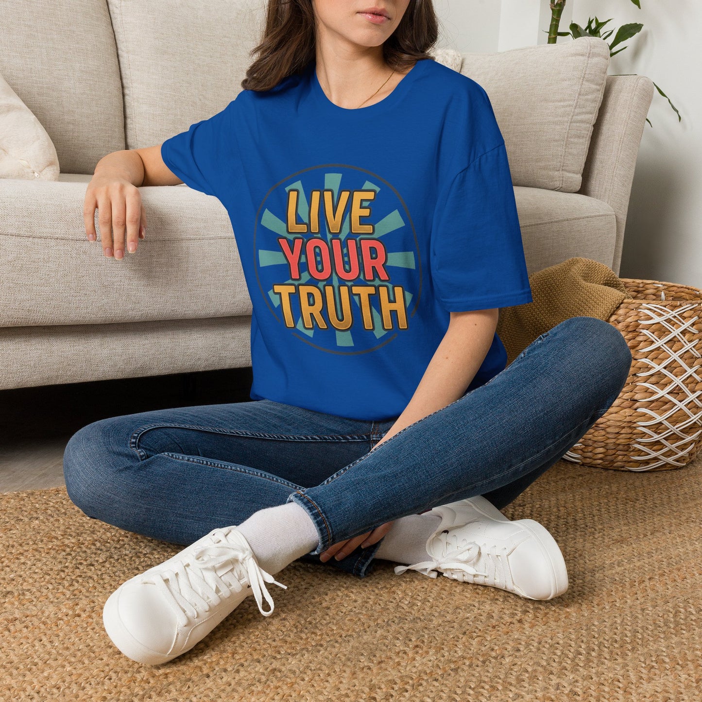 Live Your Truth T-Shirt — Retro Inspirational Graphic Tee