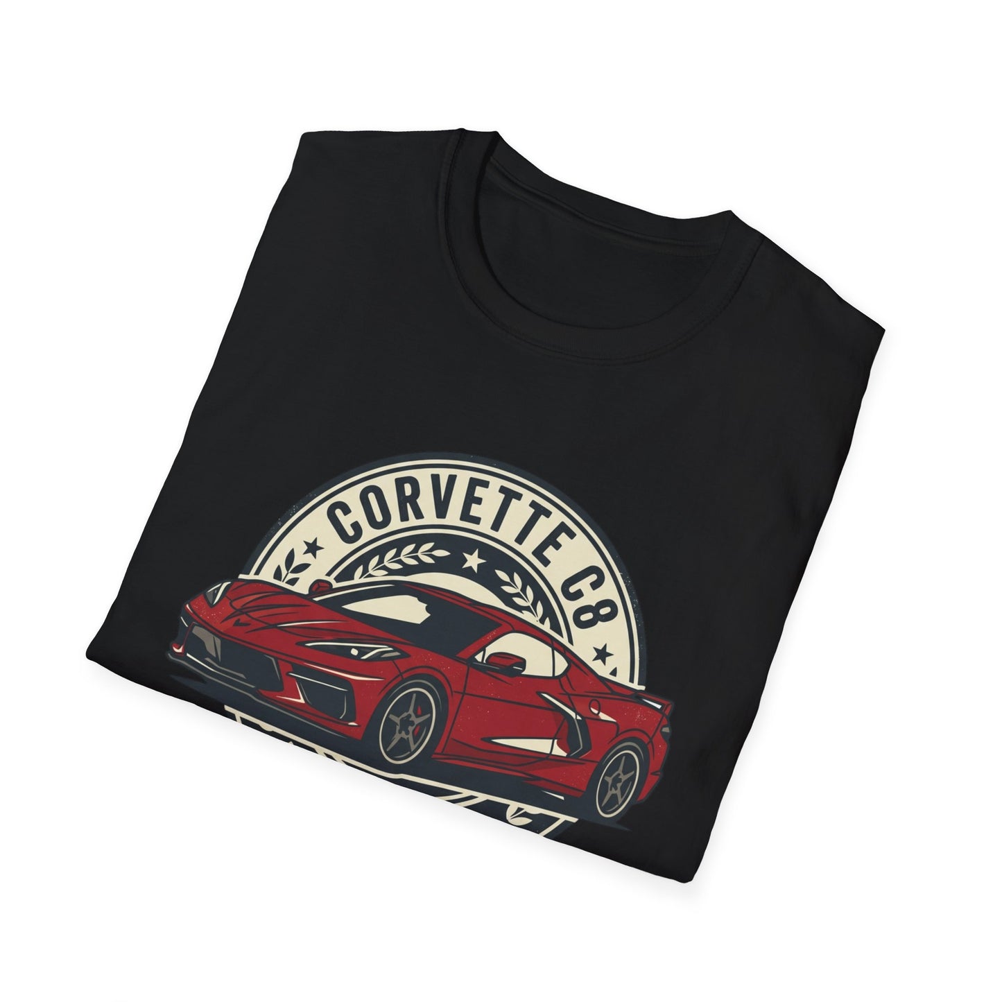 Corvette C8 Tee — Red Mid‑Engine Icon Car Shirt