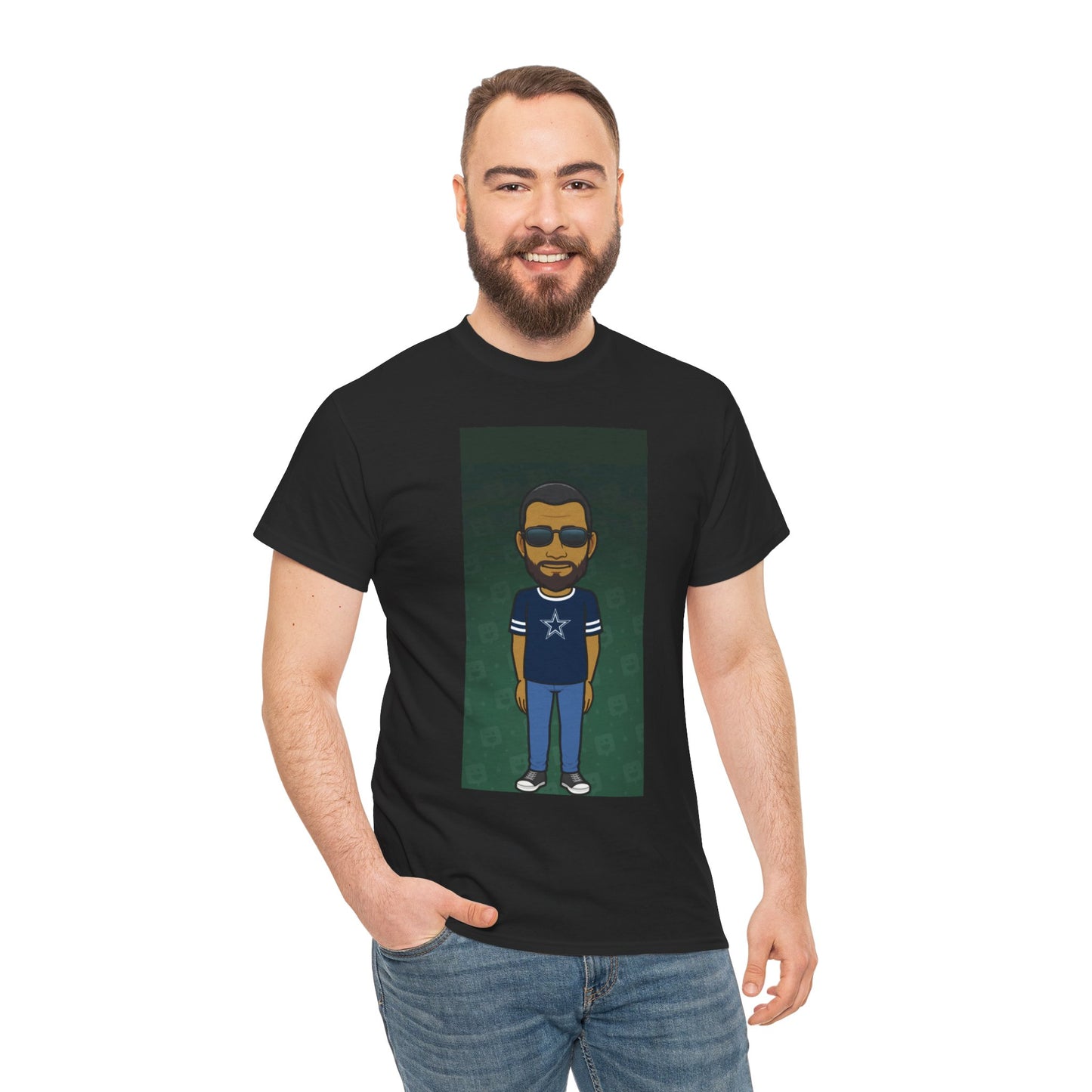 Cartoon Guy Graphic Tee — Personalized Avatar Shirt Printify