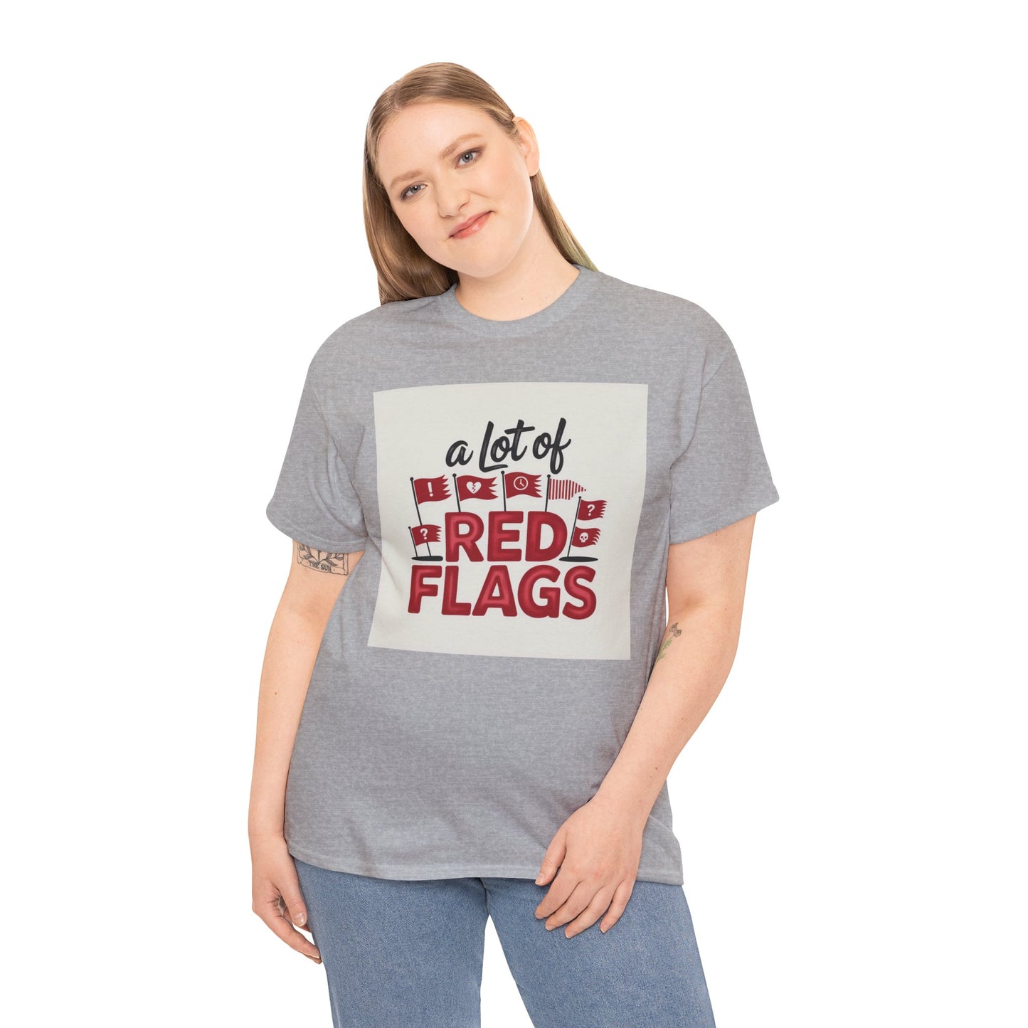 T-Shirt — “A Lot of Red Flags” Funny Relationship Humor Tee
