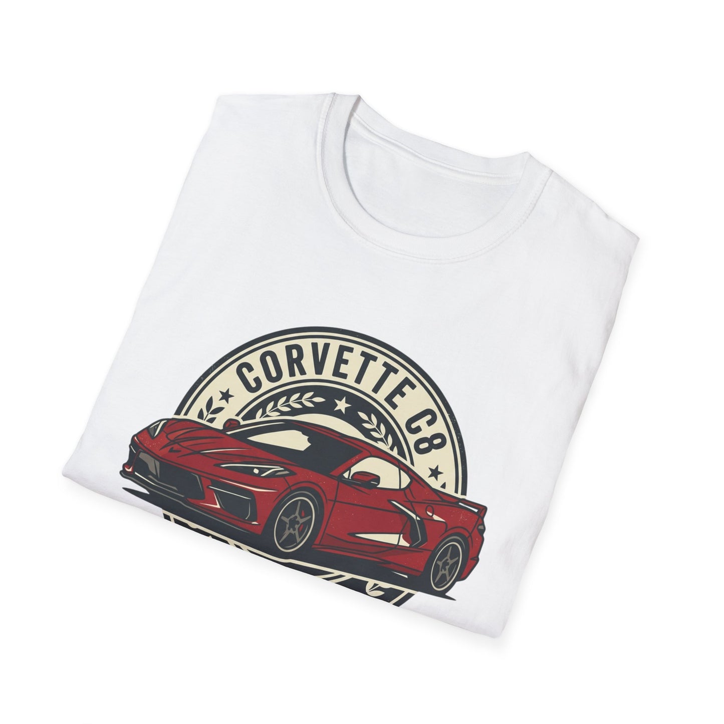 Corvette C8 Tee — Red Mid‑Engine Icon Car Shirt
