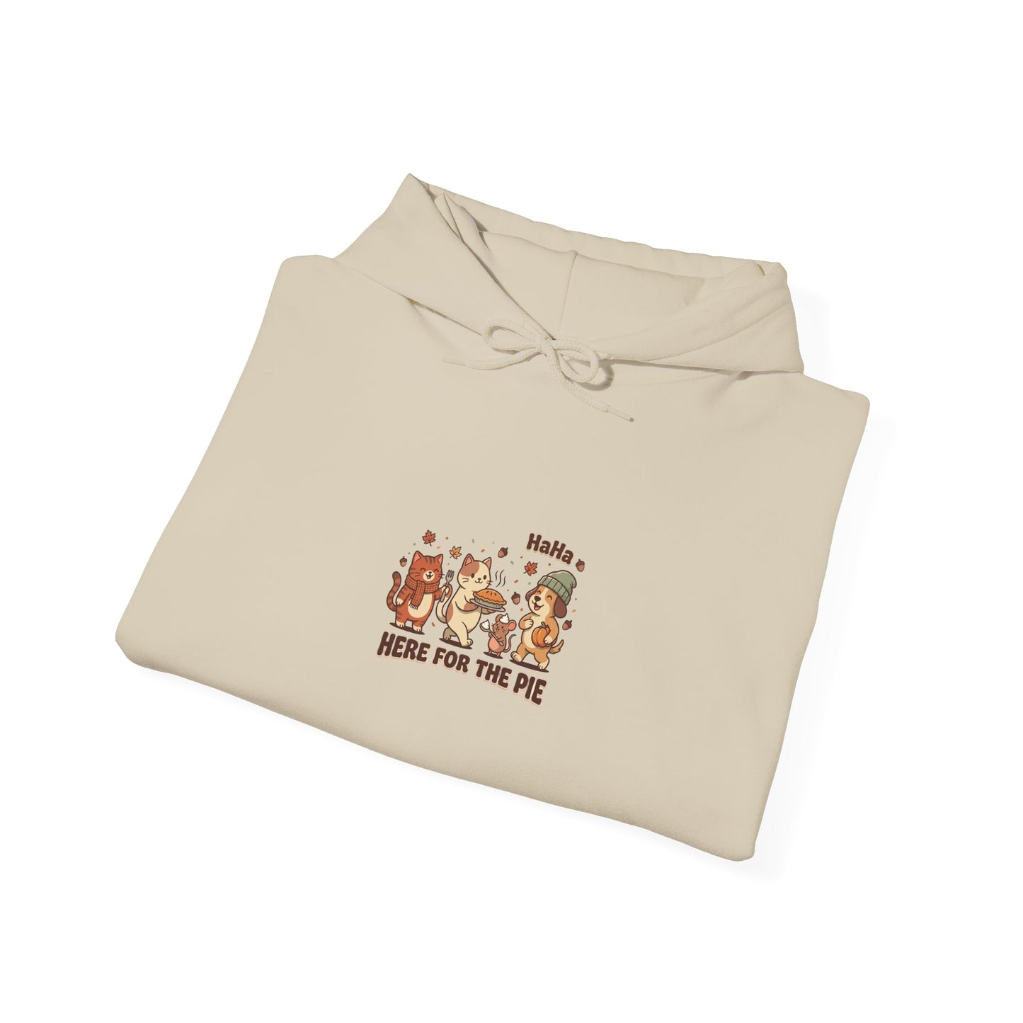 Thanksgiving Turkey Pie Graphic Hoodie | Fall Harvest Friendsgiving Sweatshirt