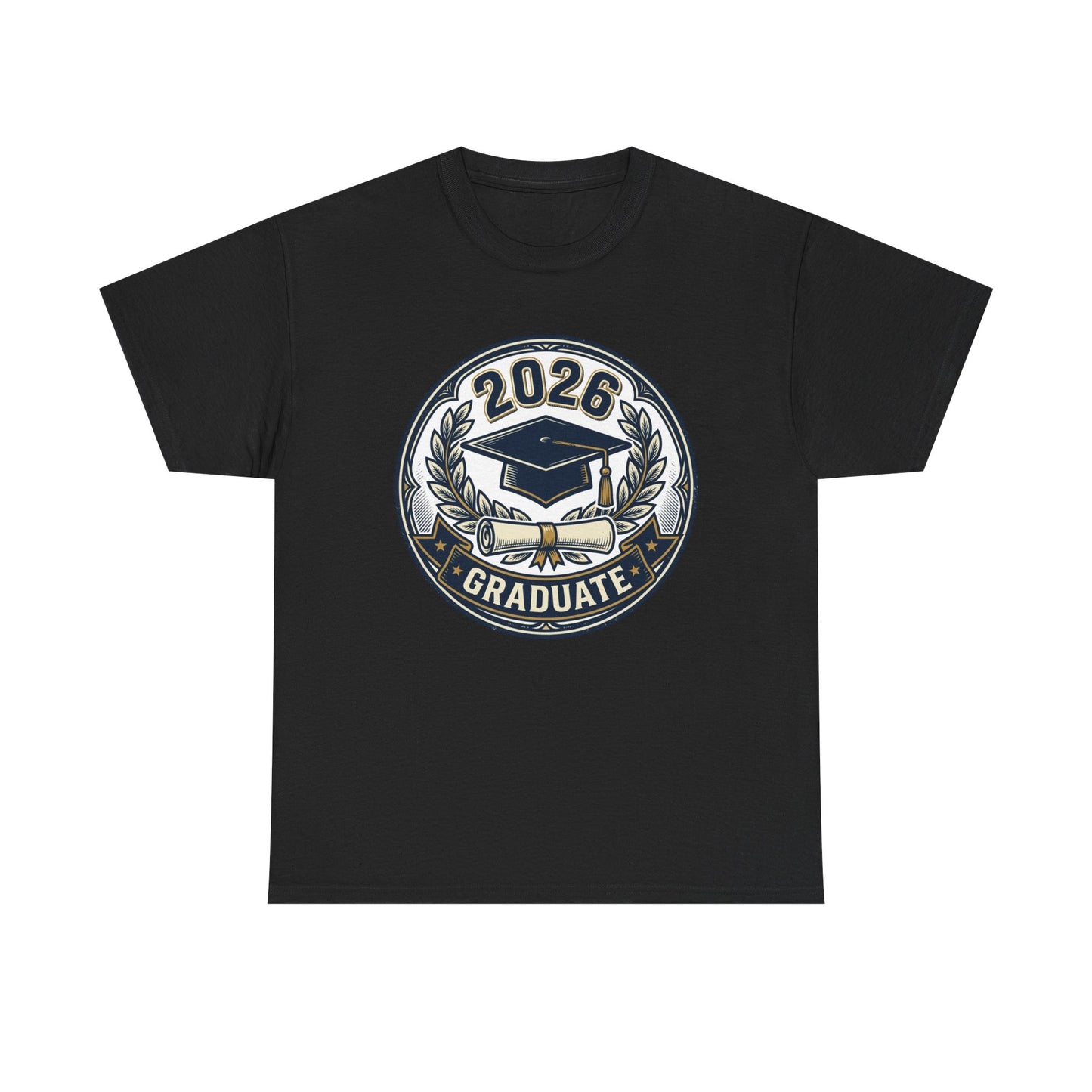 2026 Graduate T-Shirt — Graduation Cap Emblem Tee